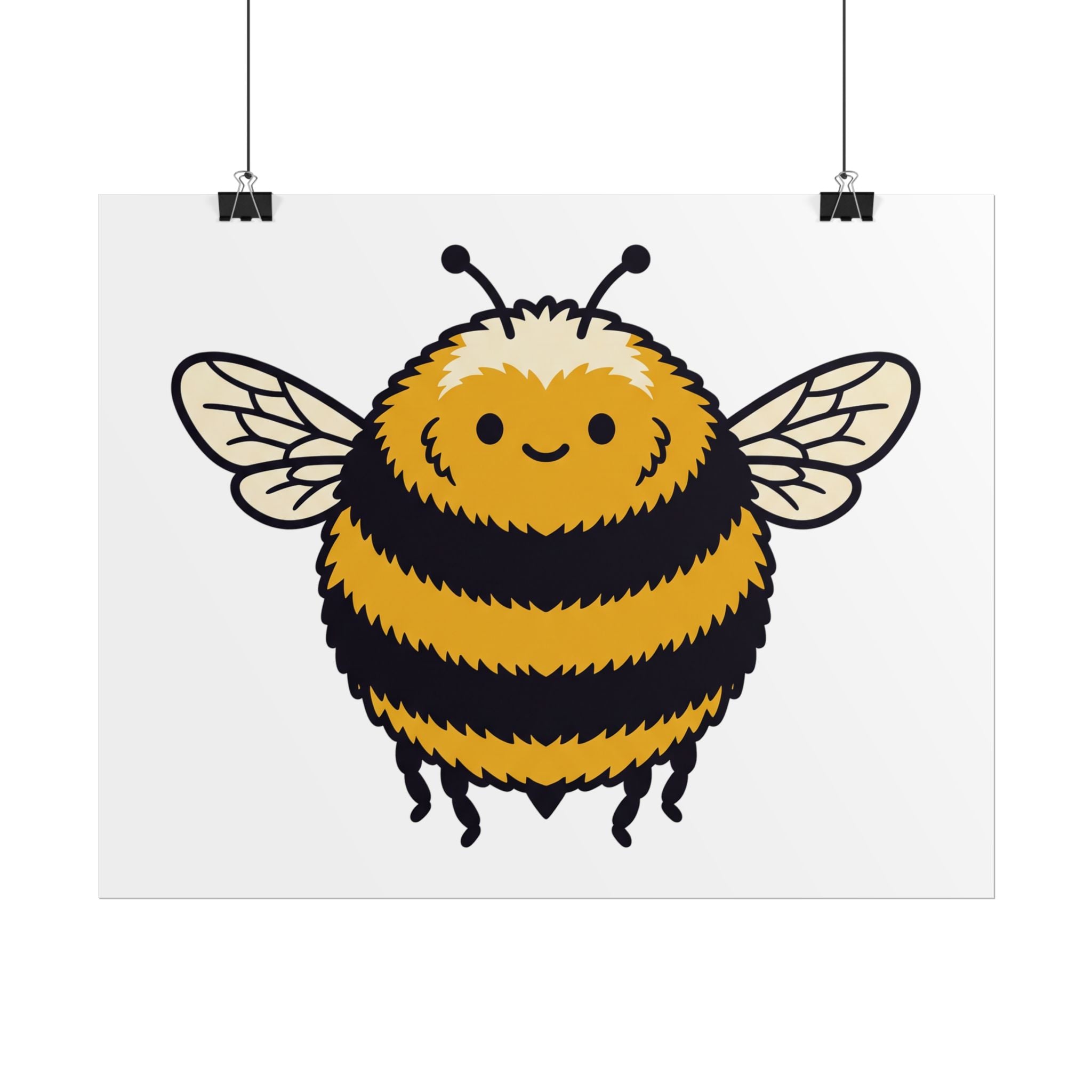 Round Bee Buddy Poster