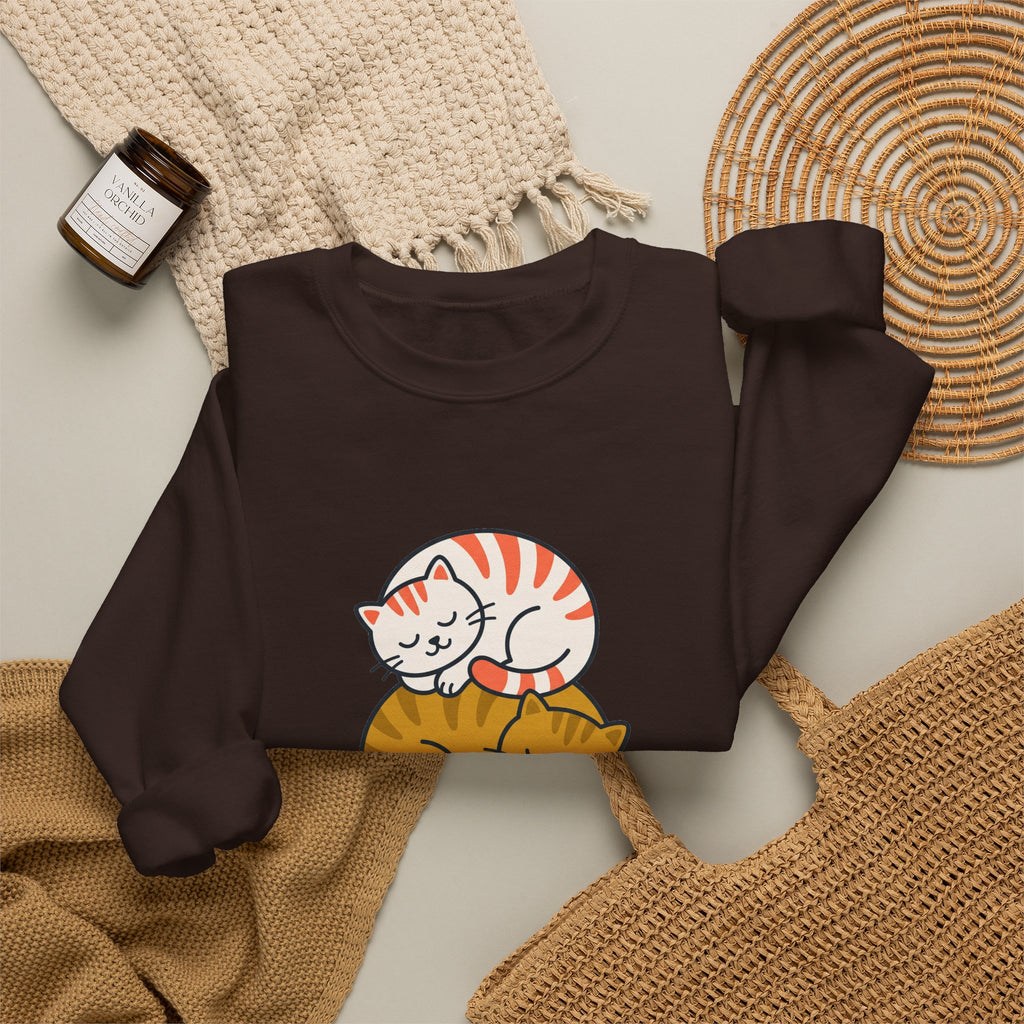 Sleepy Cat Stack Crewneck