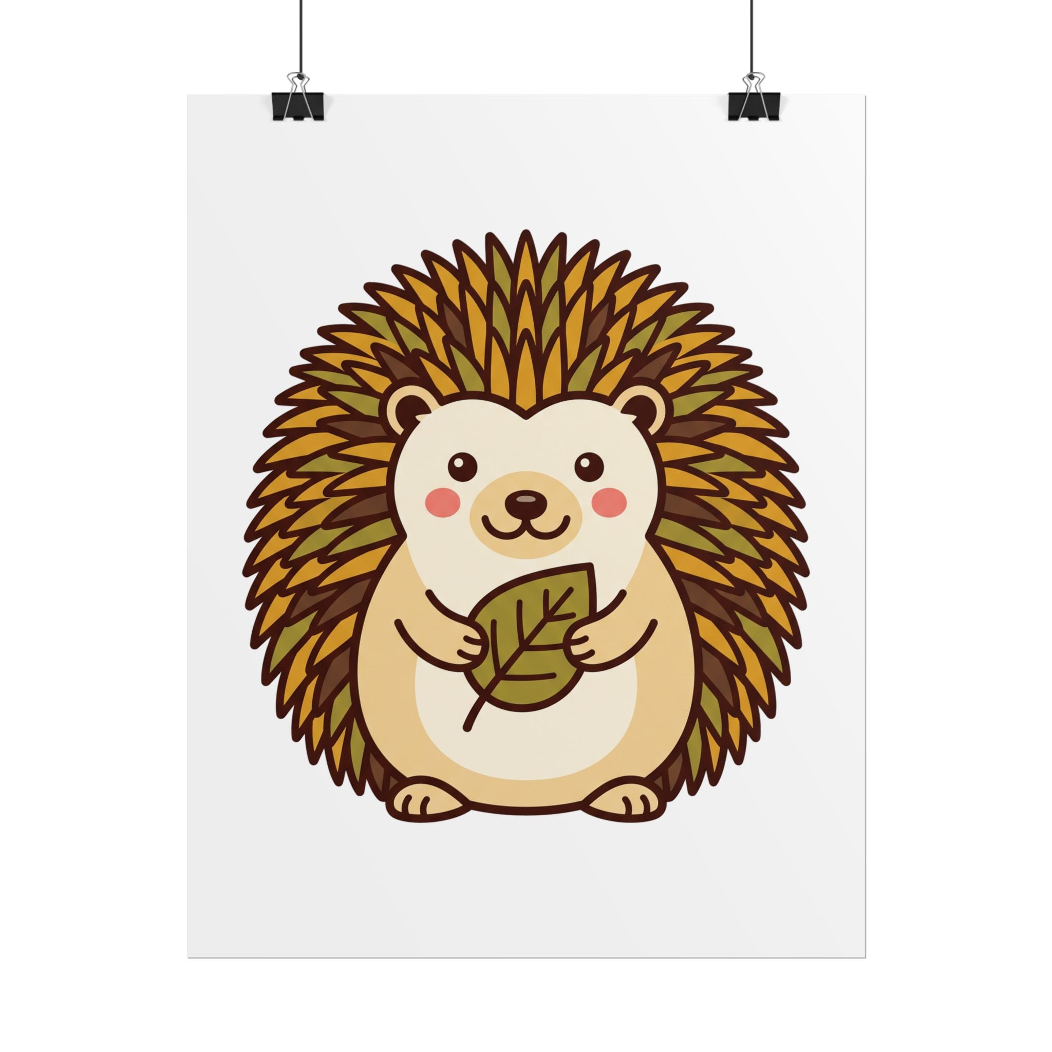 Chubby Hedgehog Poster