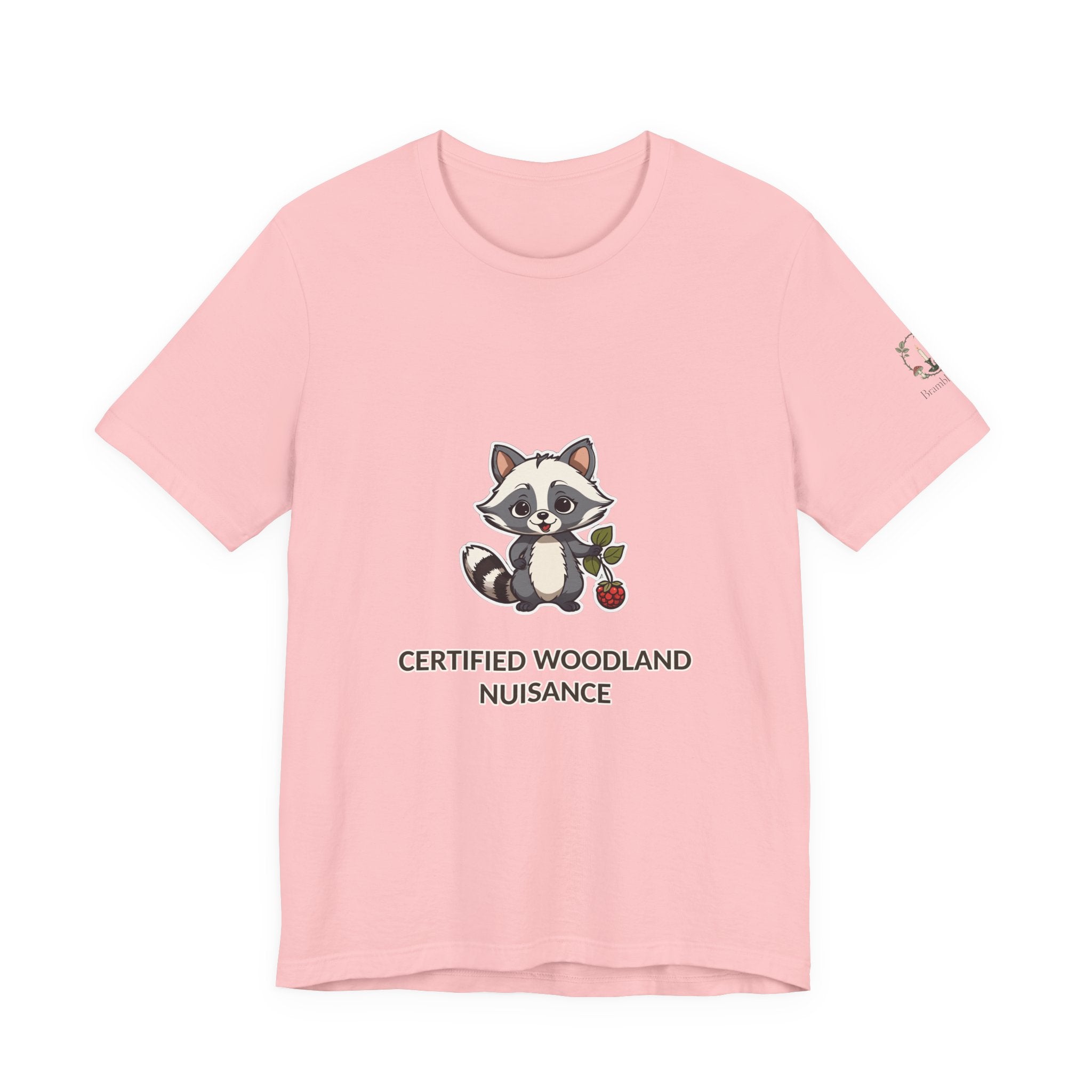 Certified Woodland Nuisance Tee — Cute Raccoon Graphic T-Shirt