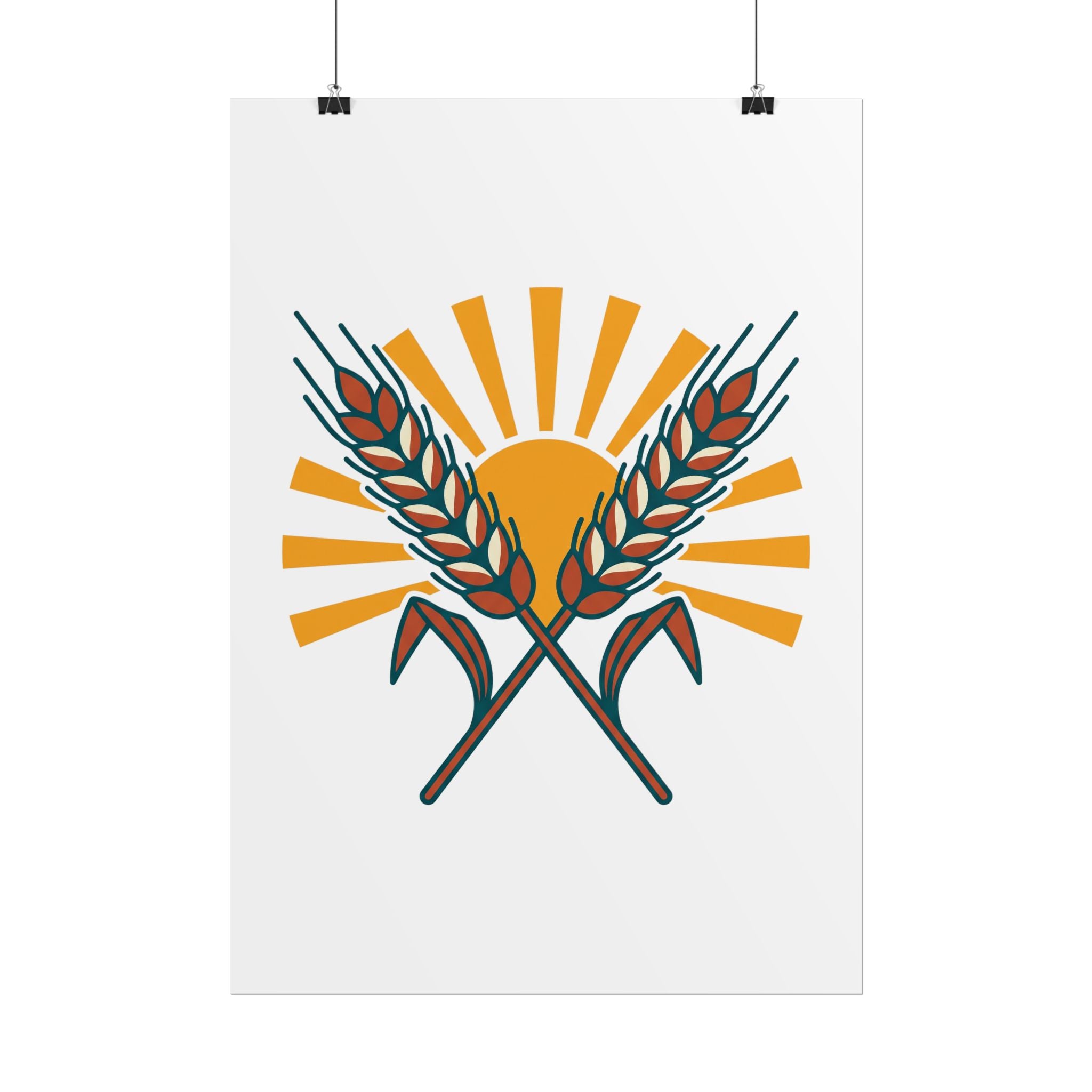 Sun and Wheat Poster