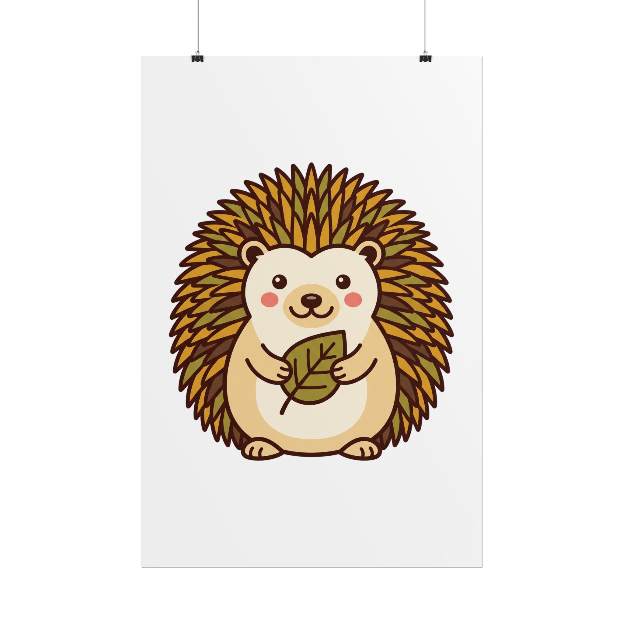 Chubby Hedgehog Poster