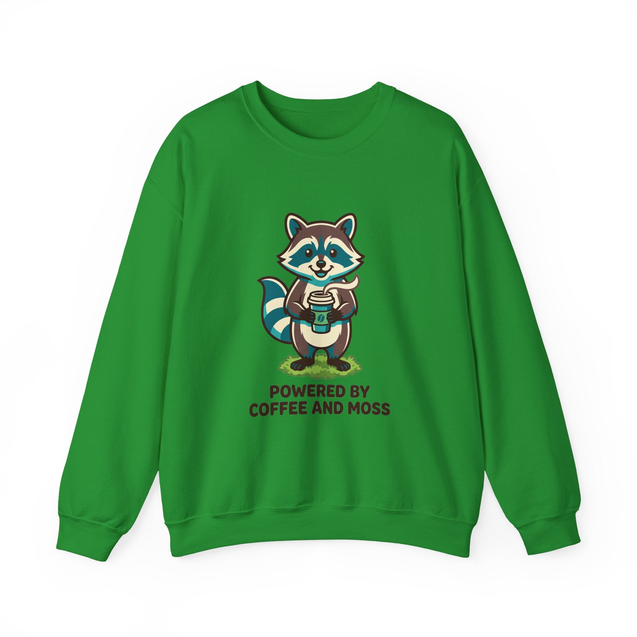 Powered by Coffee and Moss Crewneck