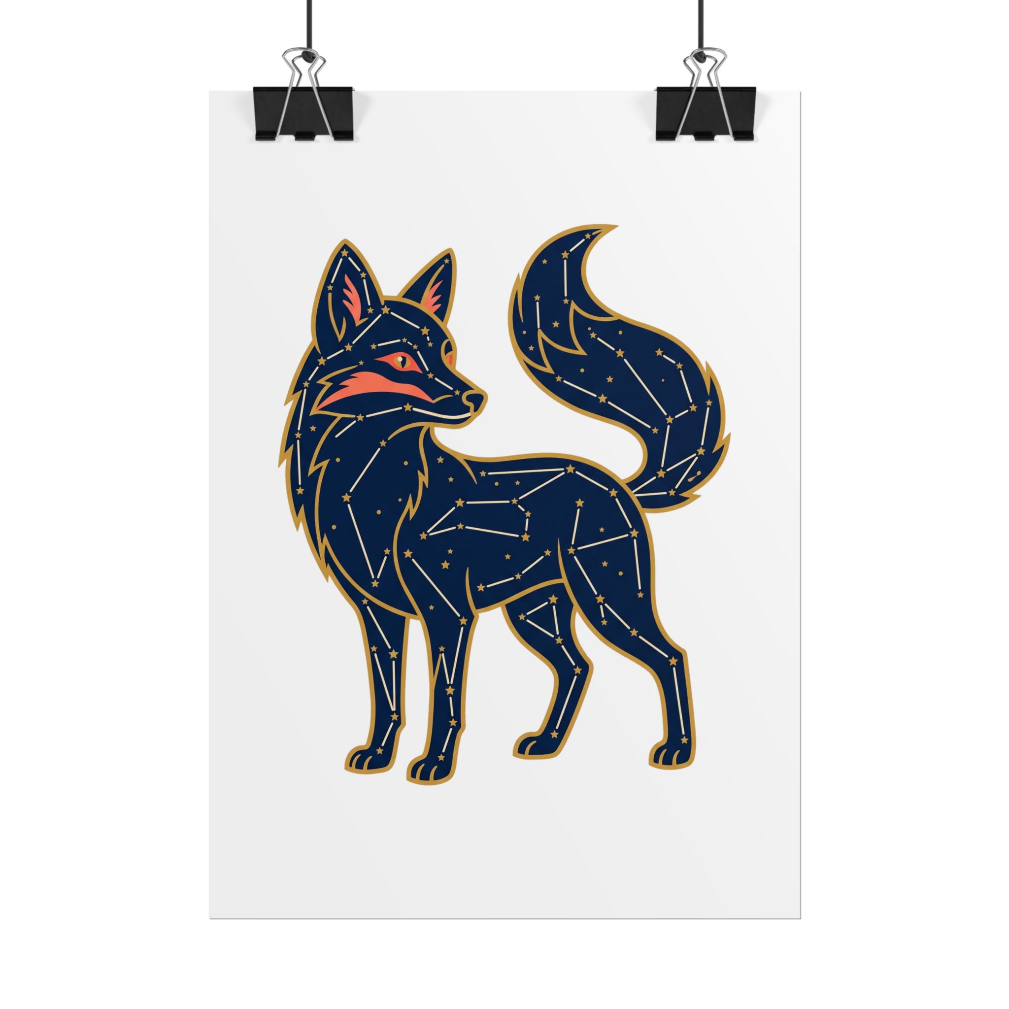 Constellation Fox Poster
