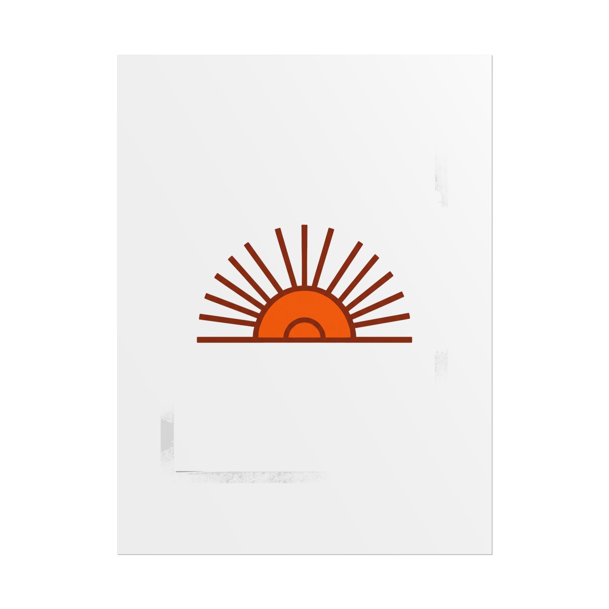 Rising Sun Rays Poster