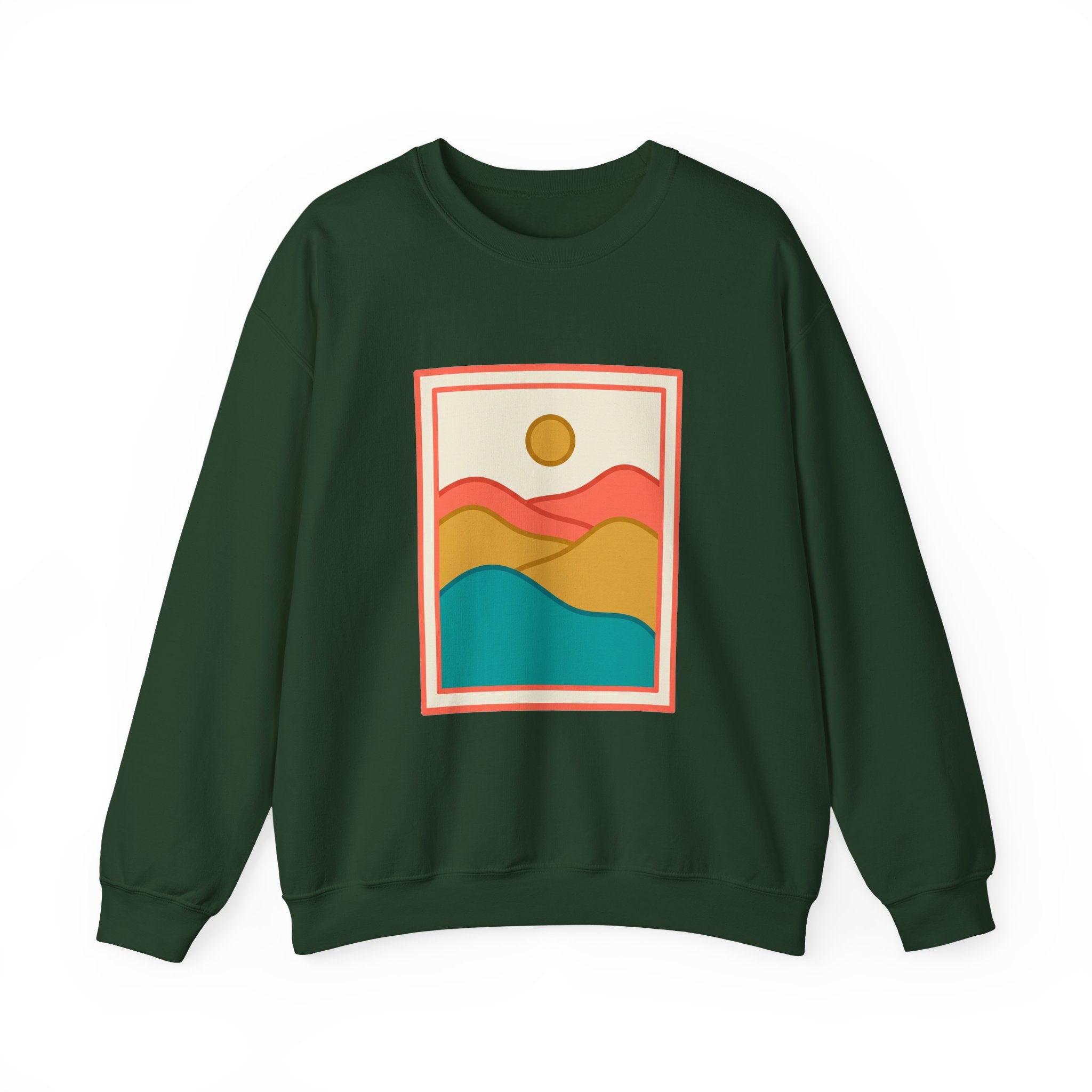 Layered Hills Line Crewneck