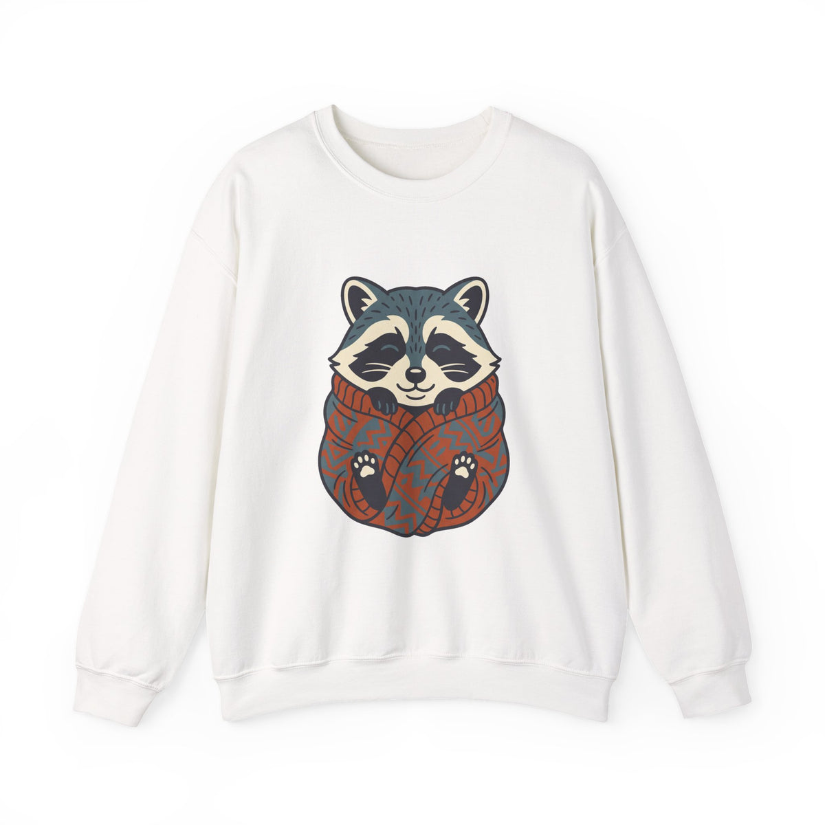 Cozy Raccoon Crewneck, Cute Trash Panda Sweatshirt