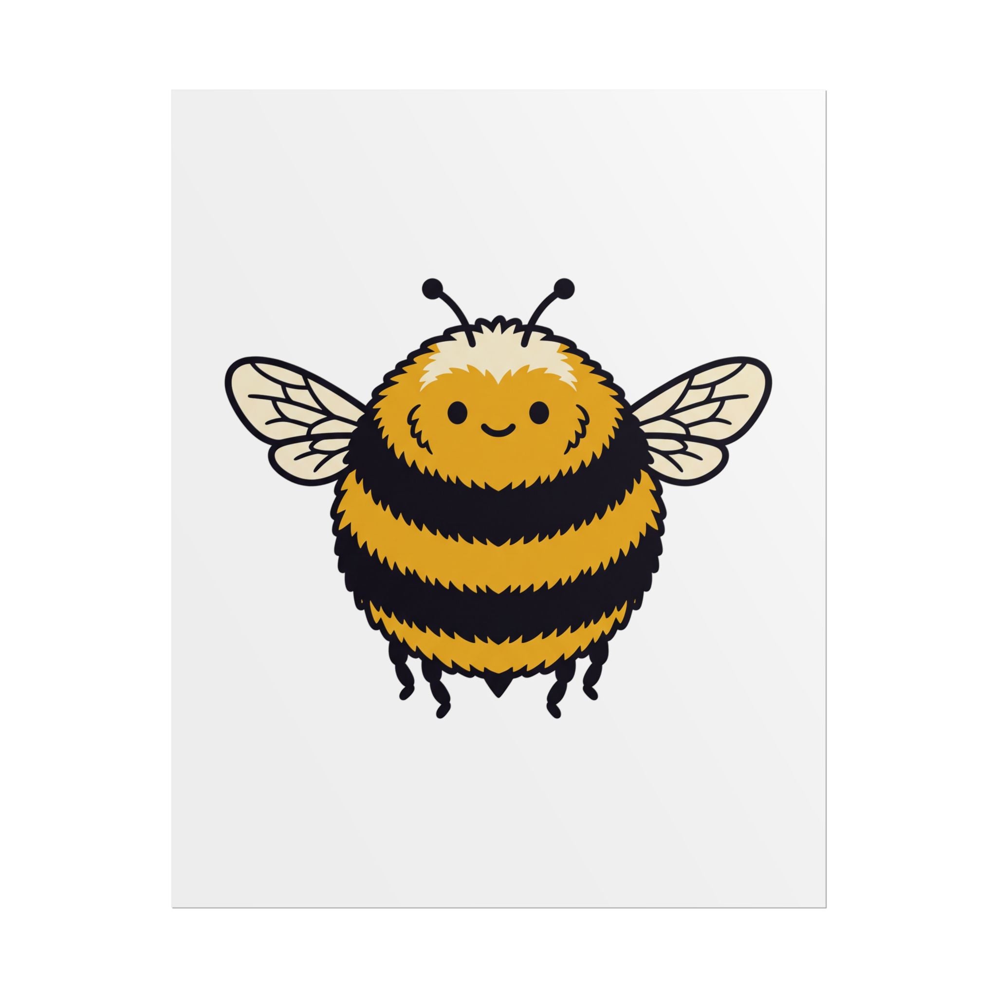 Round Bee Buddy Poster