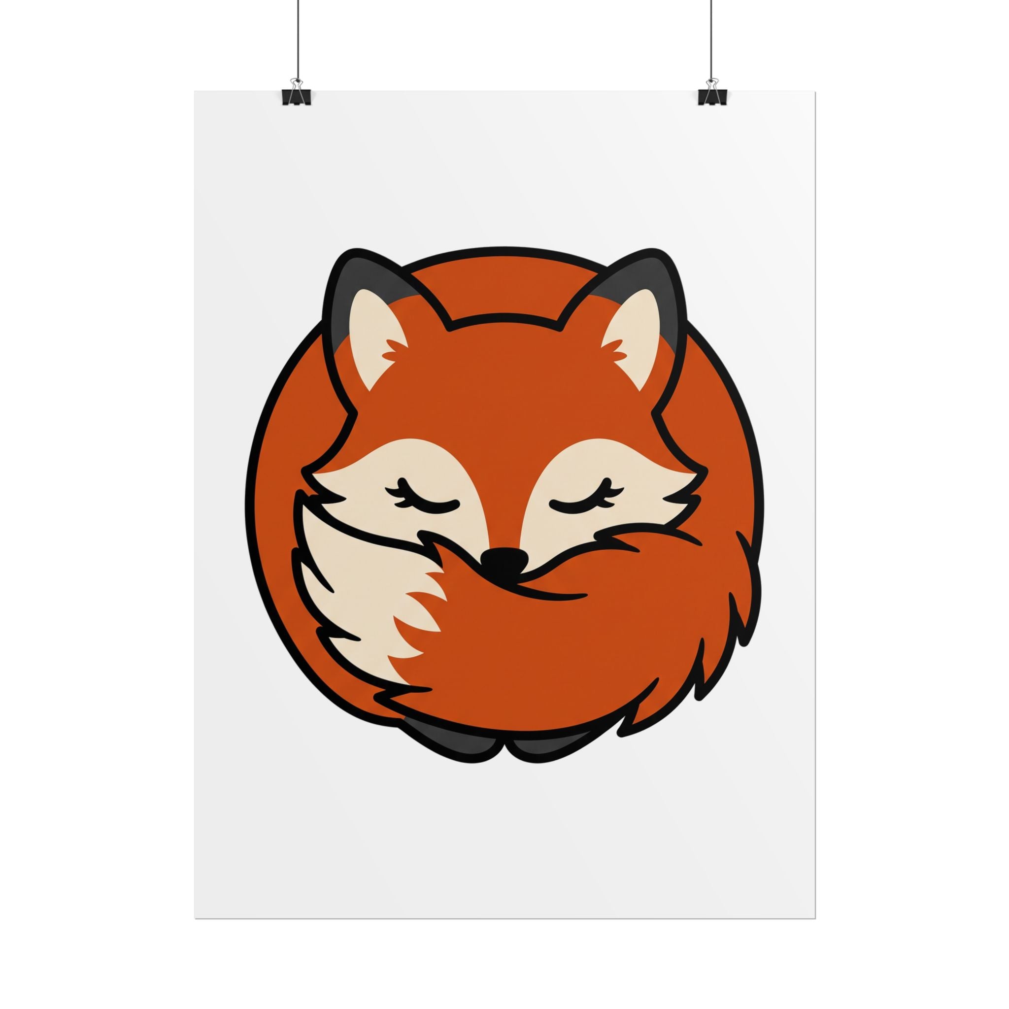 Sleepy Fox Loaf Poster