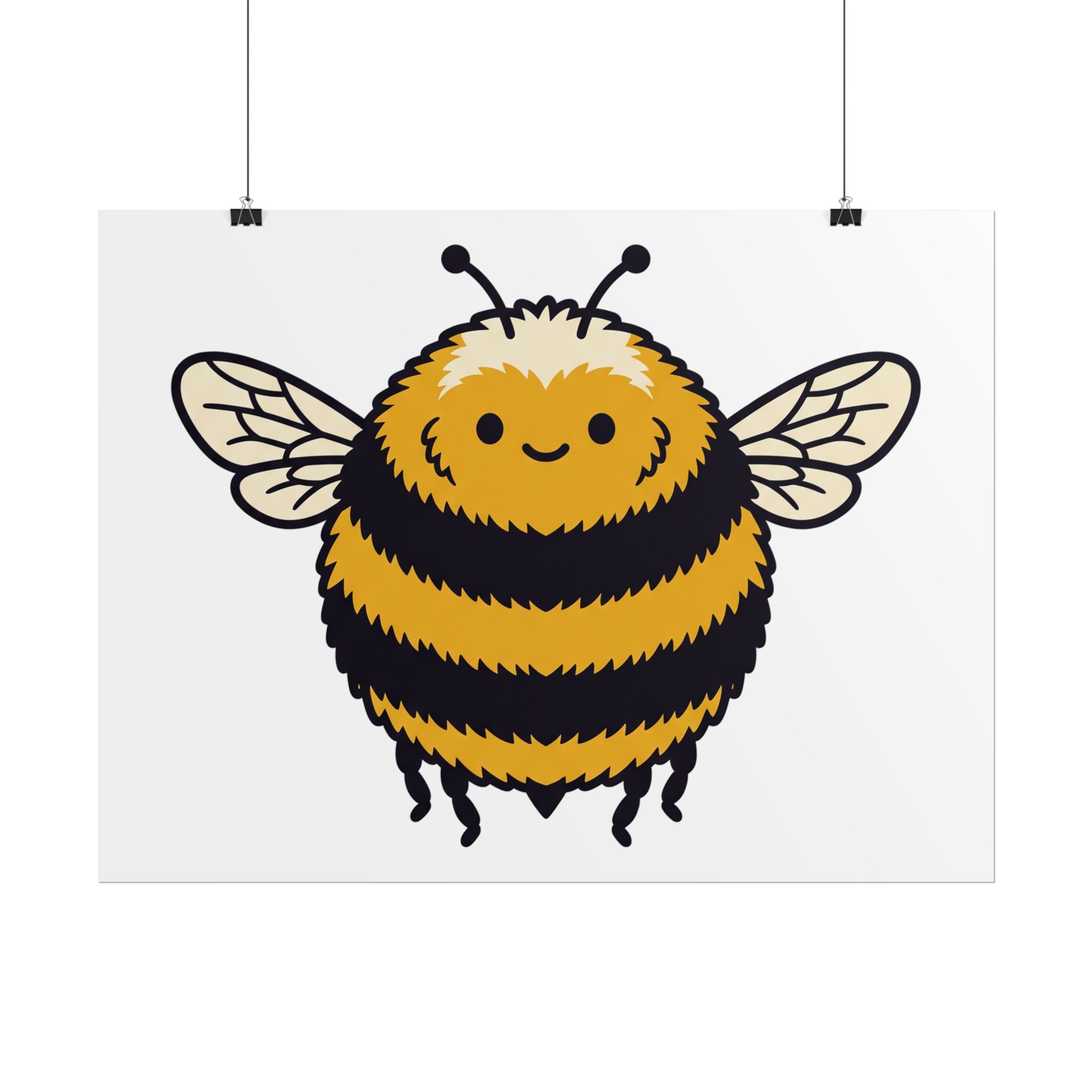 Round Bee Buddy Poster