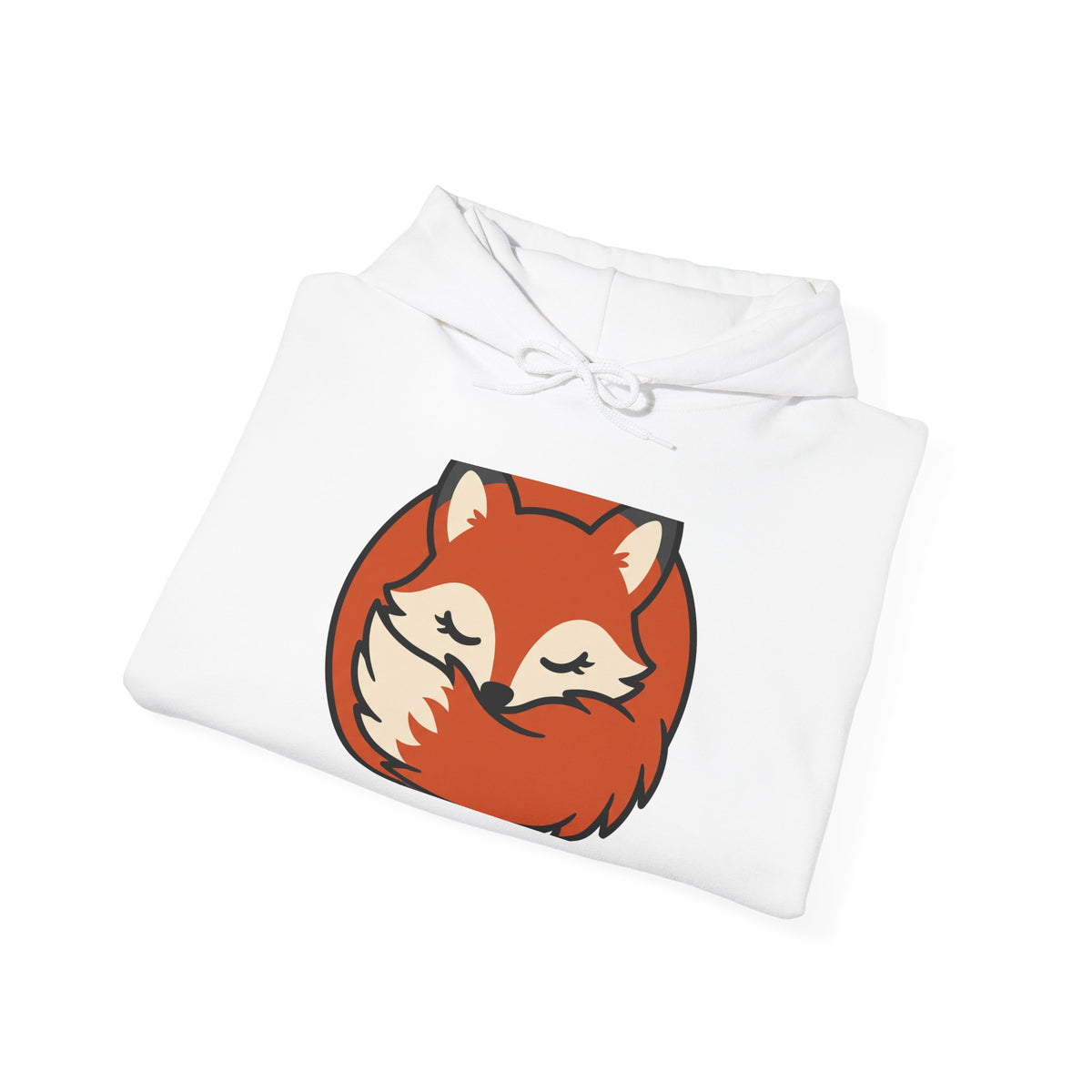 Sleepy Fox Loaf Hoodie, Cute Cottagecore Animal Pullover