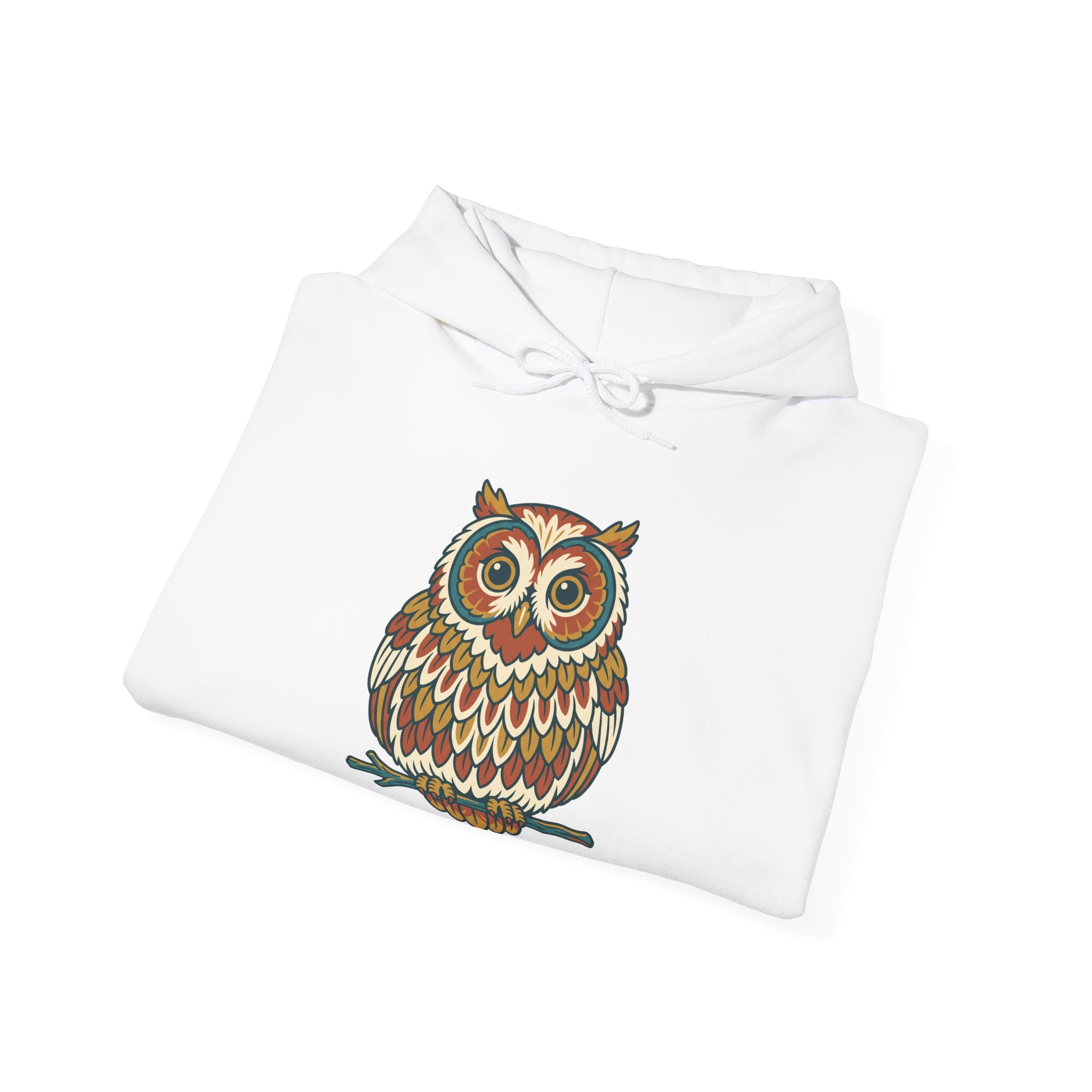 Round Owl Hoodie
