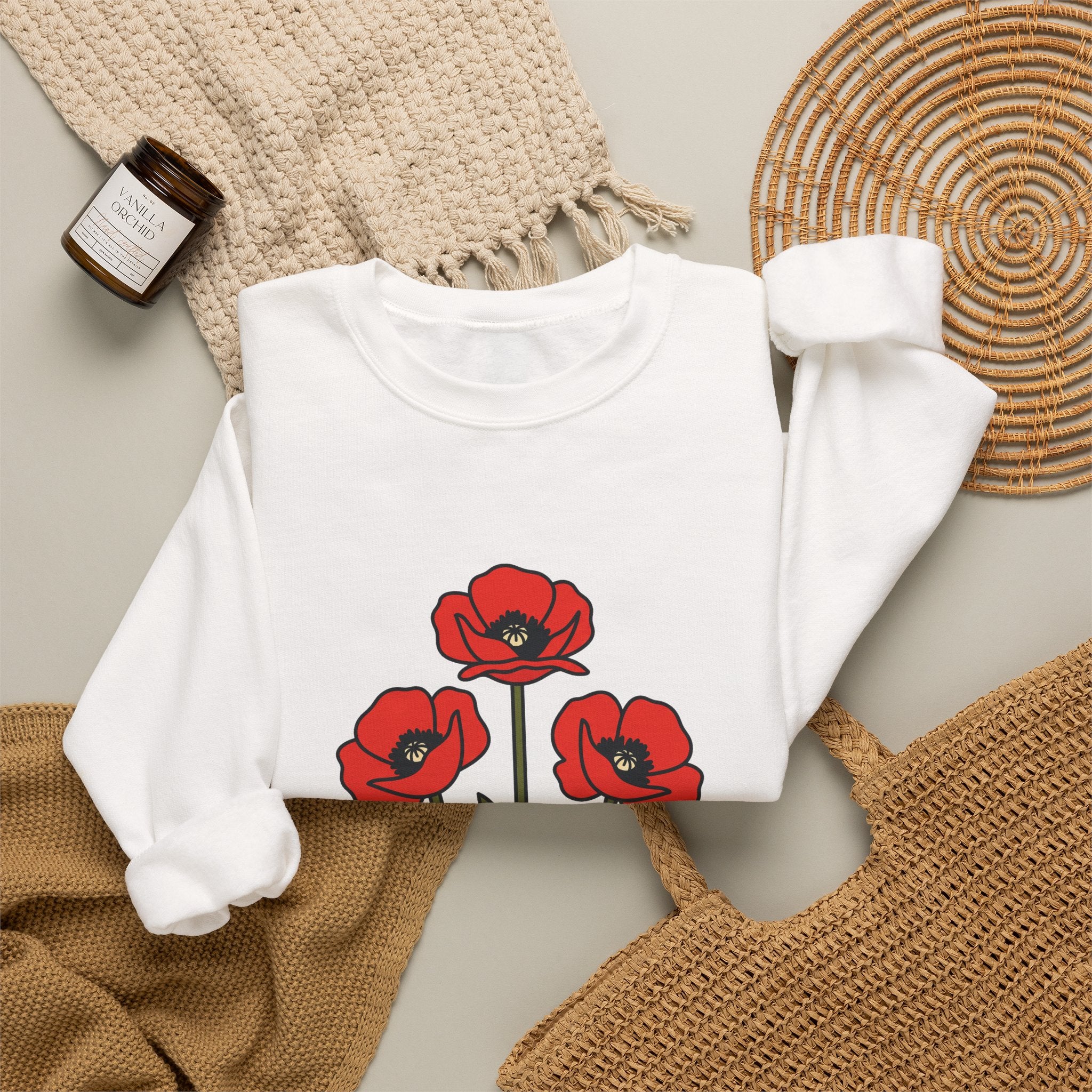 Bold Poppy Trio Crewneck