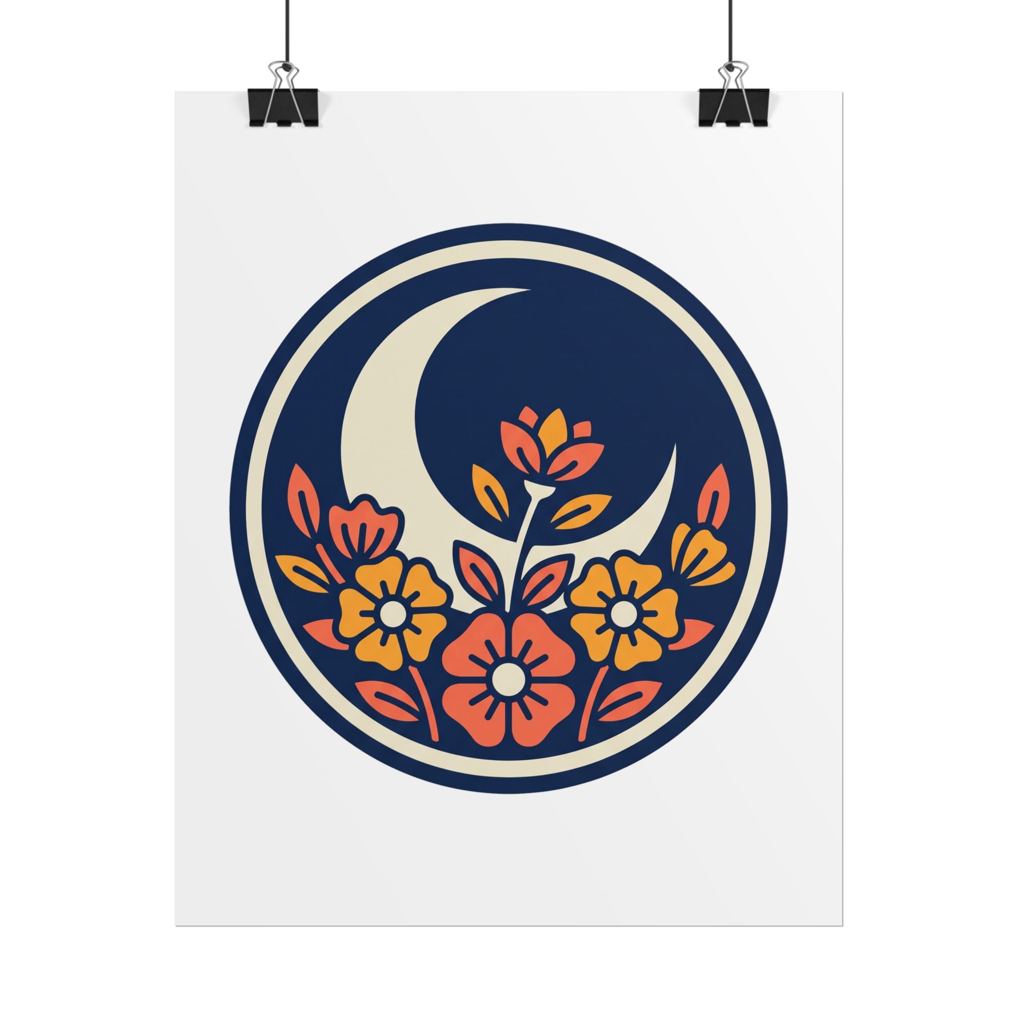 Night Garden Circle Poster