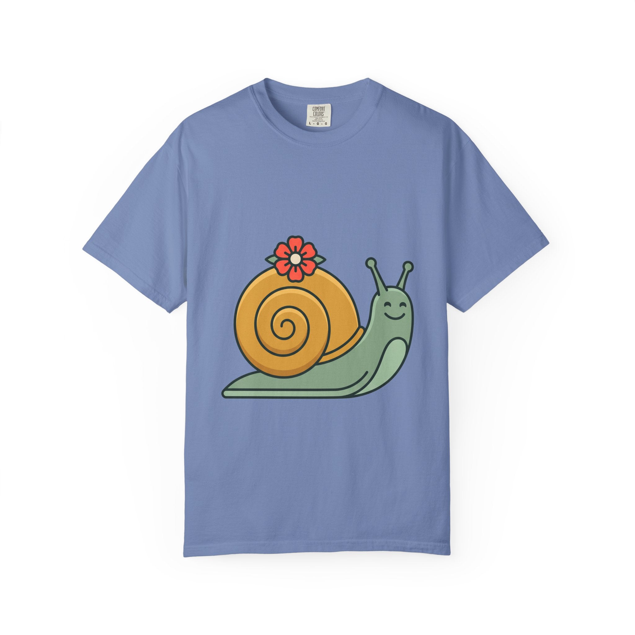 Snail with Flower Shell Tee