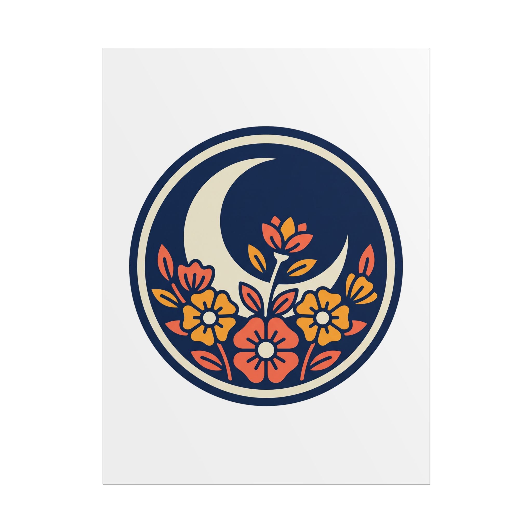 Night Garden Circle Poster