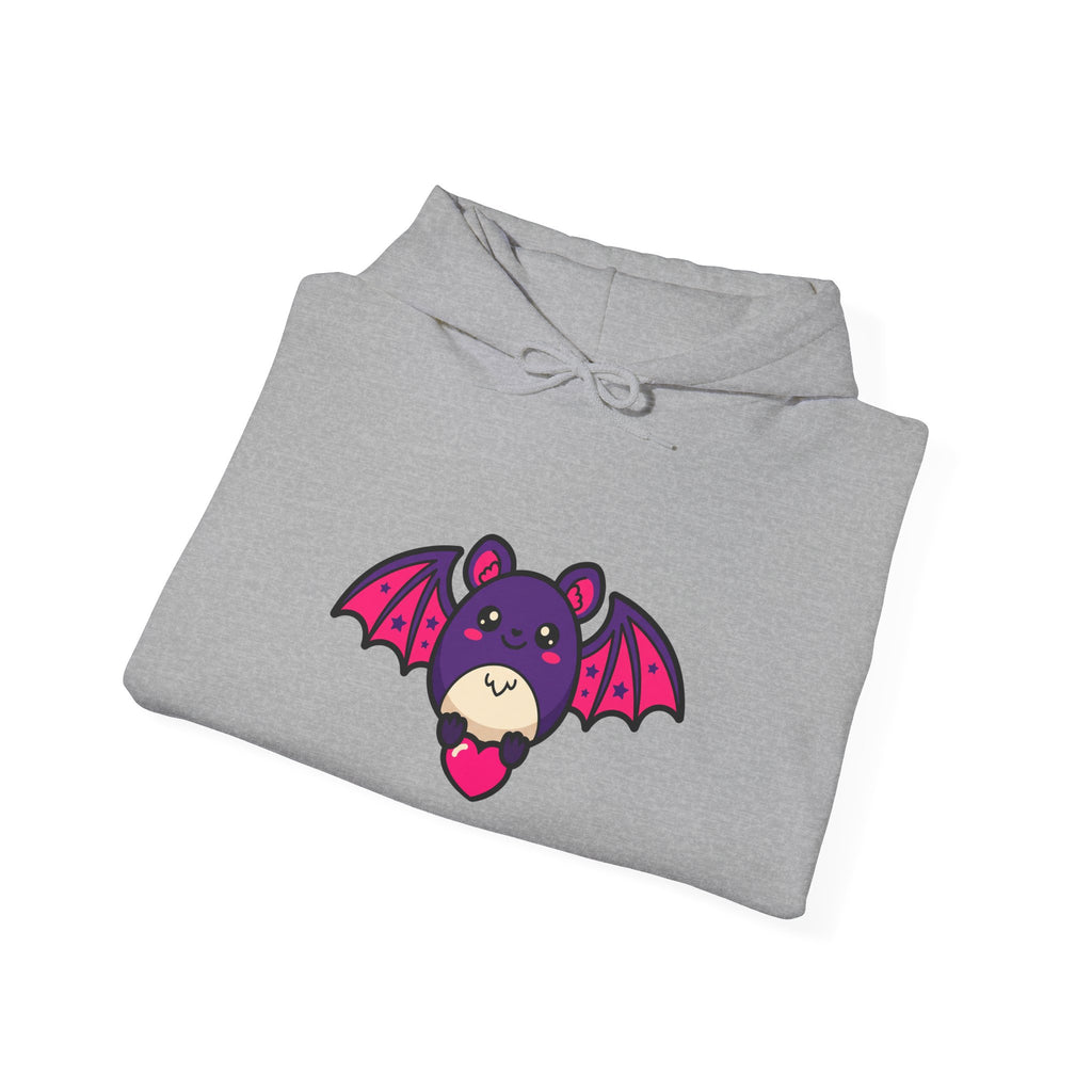Bat with Tiny Heart Hoodie