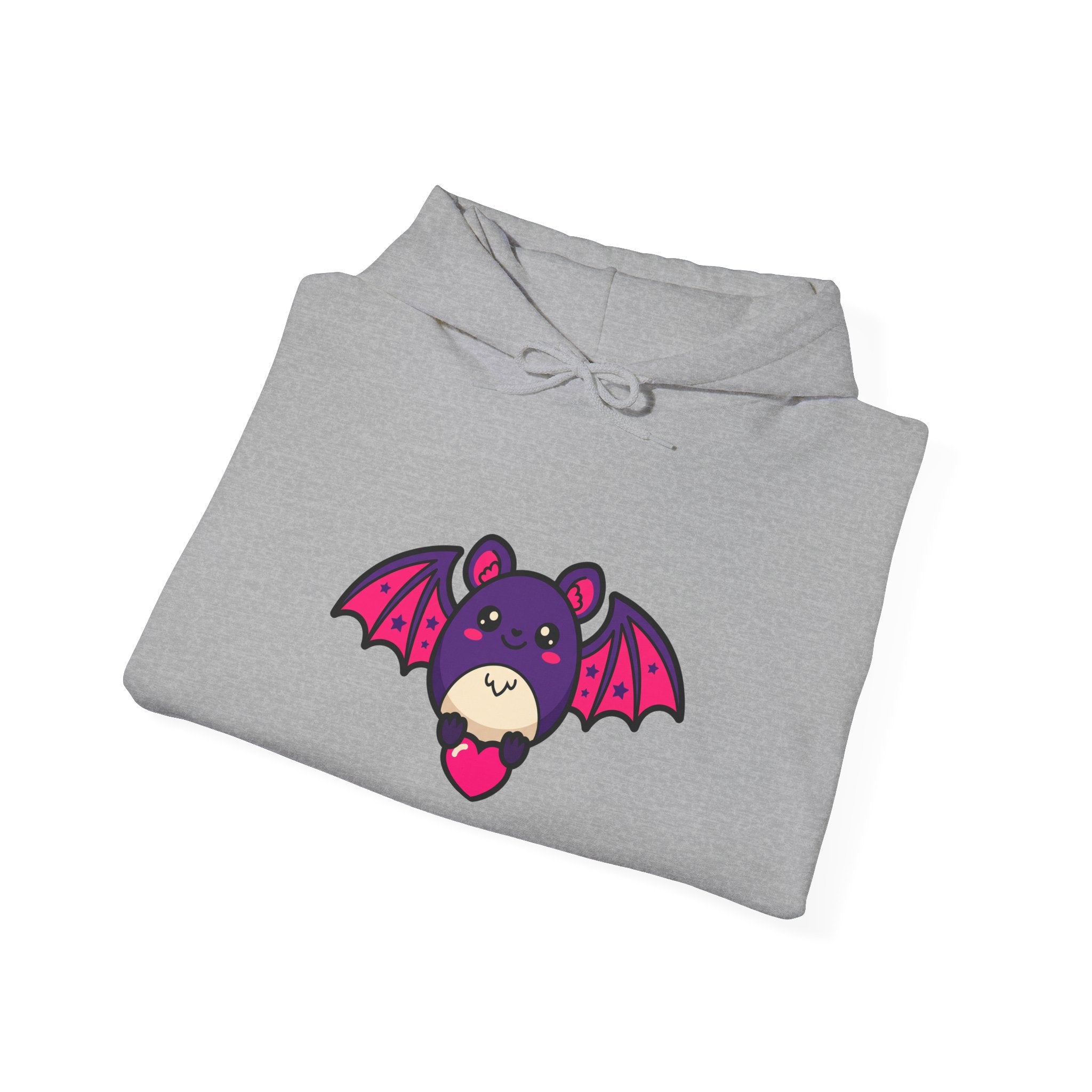 Bat with Tiny Heart Hoodie