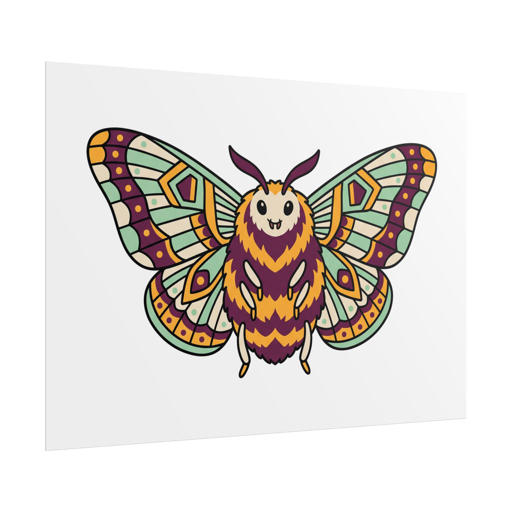 Fuzzy Moth Friend Poster