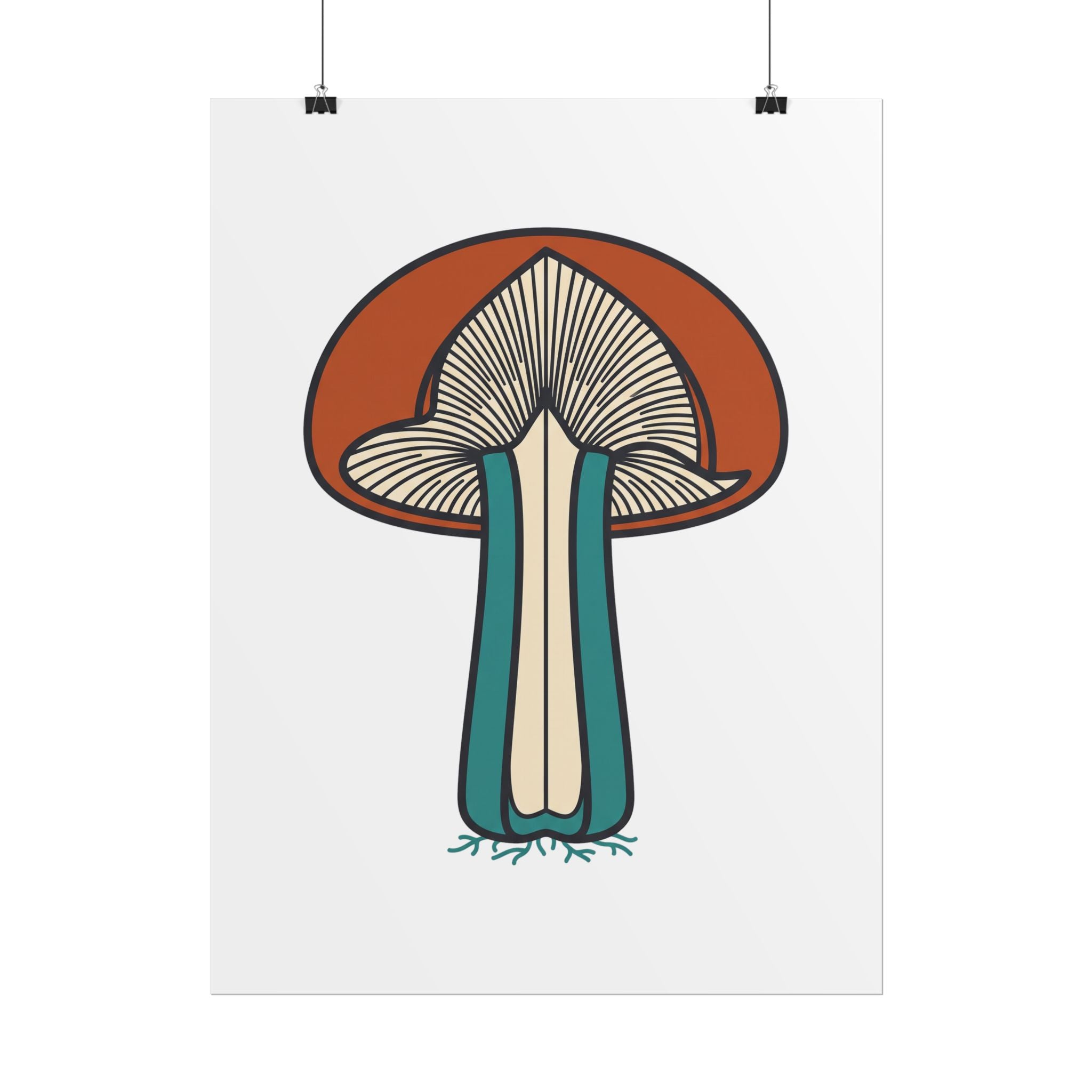 Mushroom Cross Section Poster
