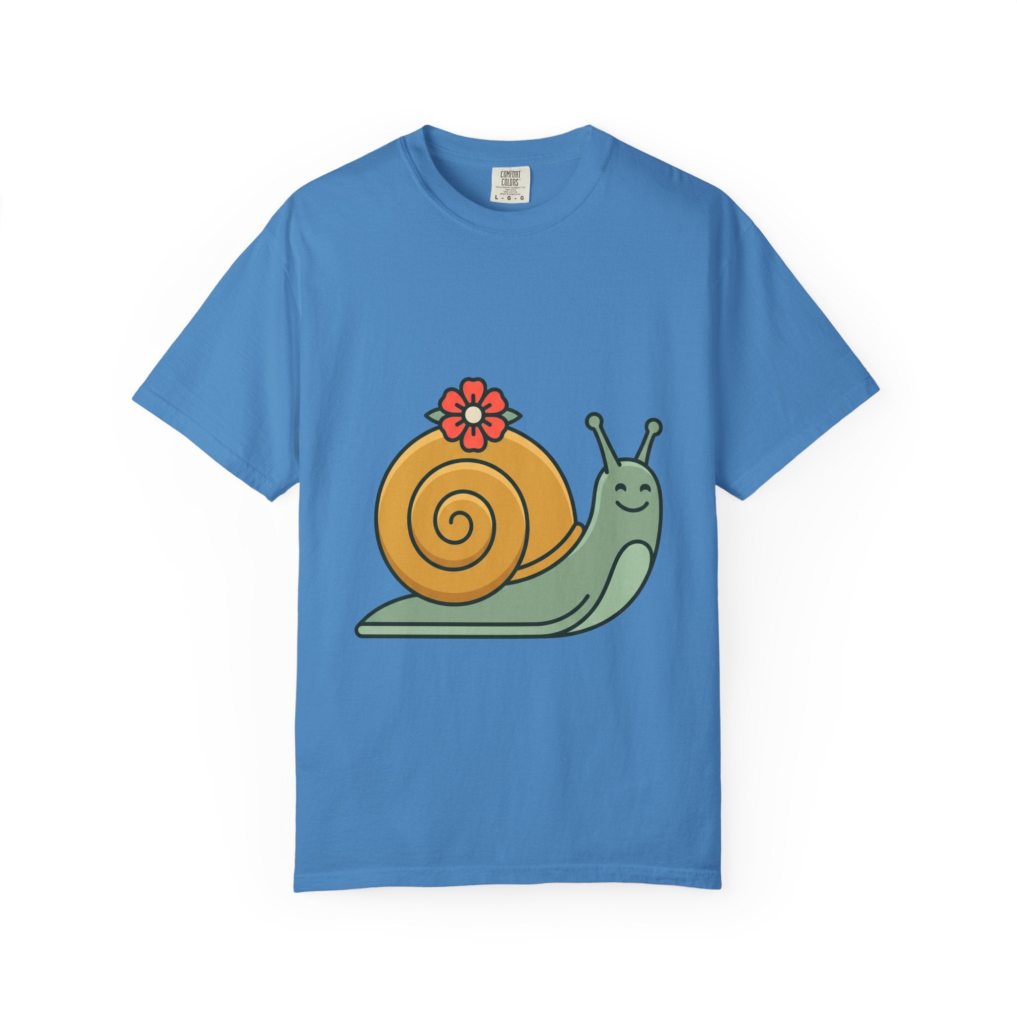 Snail with Flower Shell Tee
