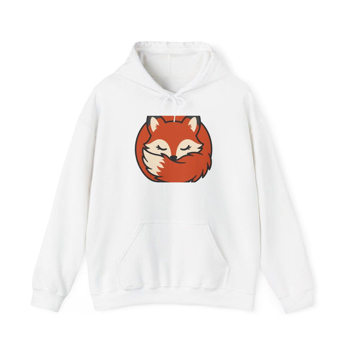 Sleepy Fox Loaf Hoodie, Cute Cottagecore Animal Pullover