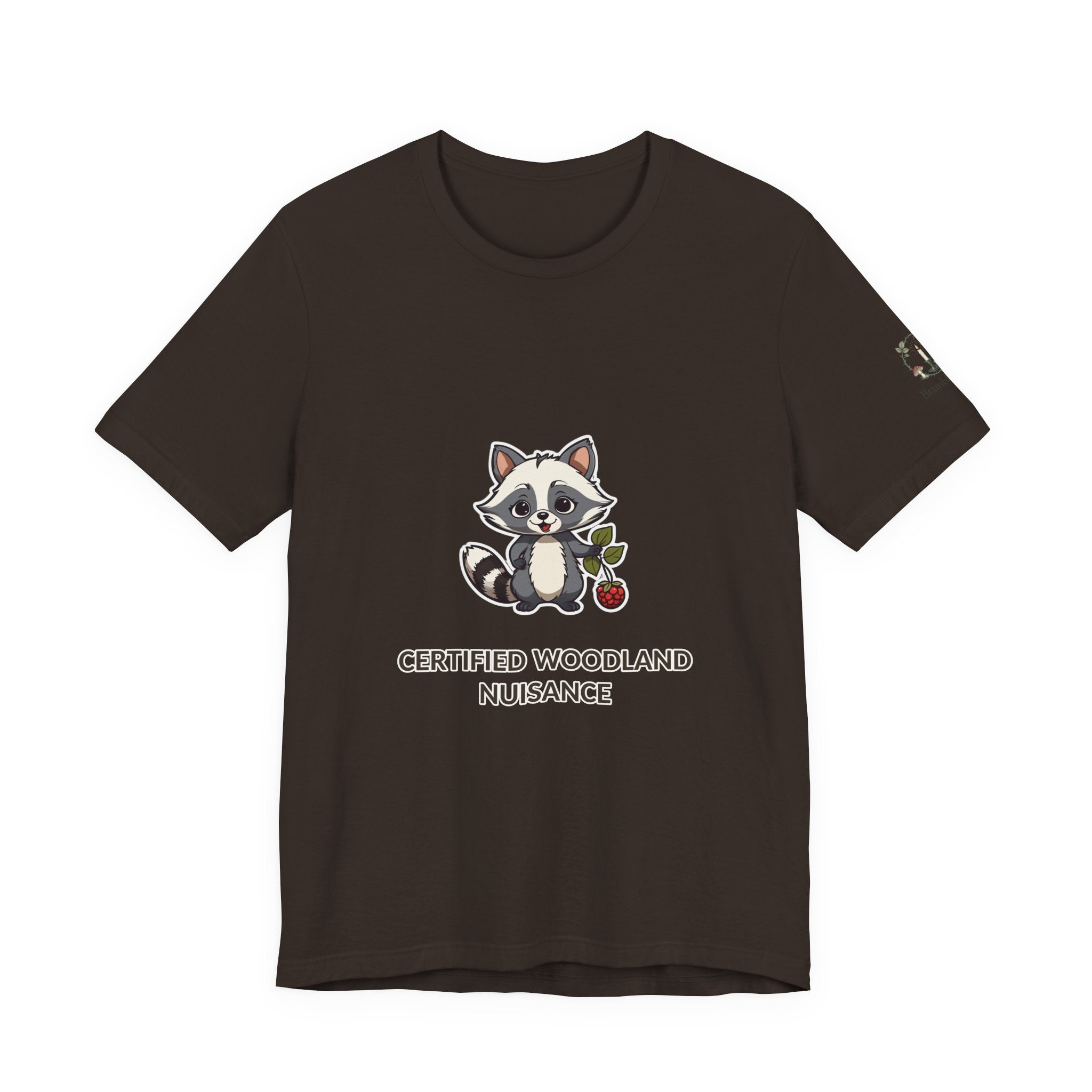 Certified Woodland Nuisance Tee — Cute Raccoon Graphic T-Shirt