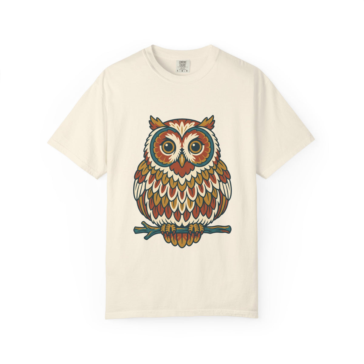Round Owl Tee, Cute Whimsical Woodland Bird Forest Shirt