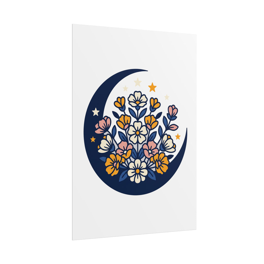 Moonflower Crescent Poster