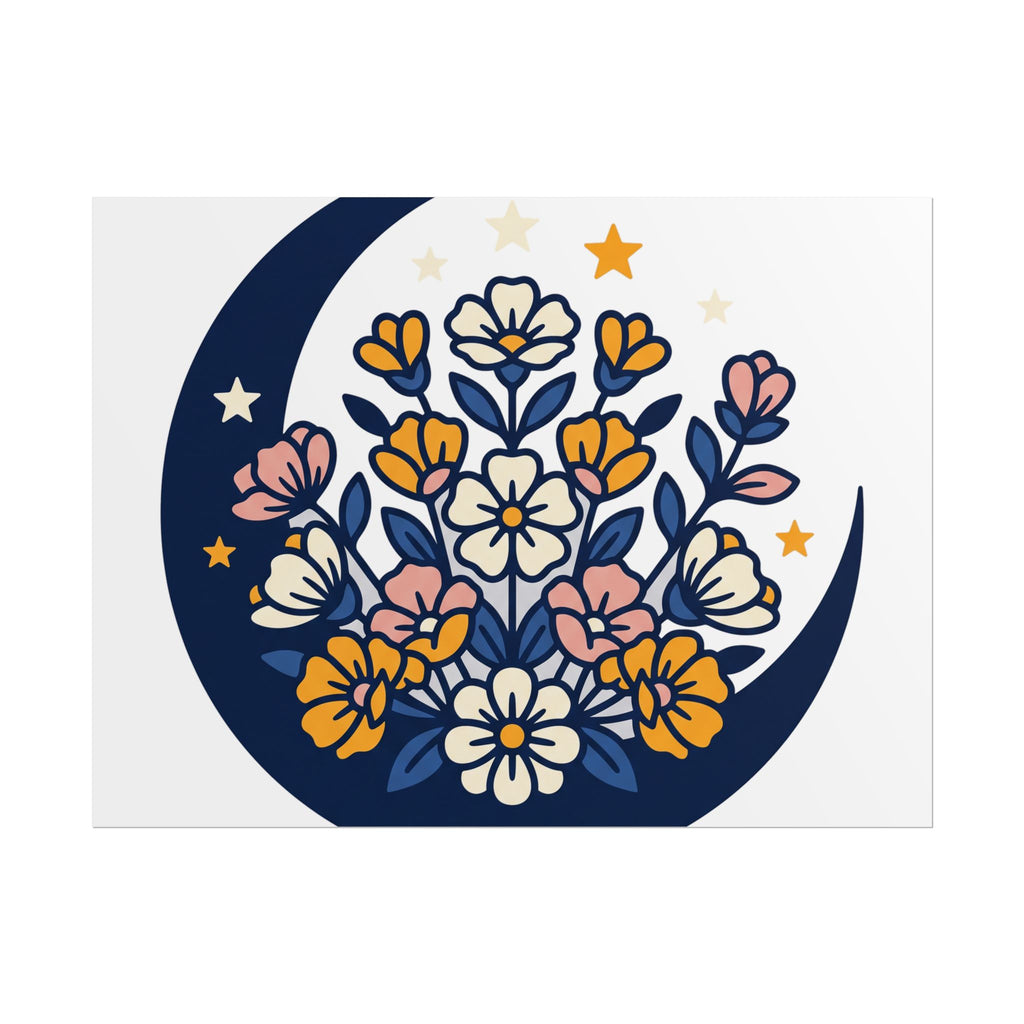 Moonflower Crescent Poster