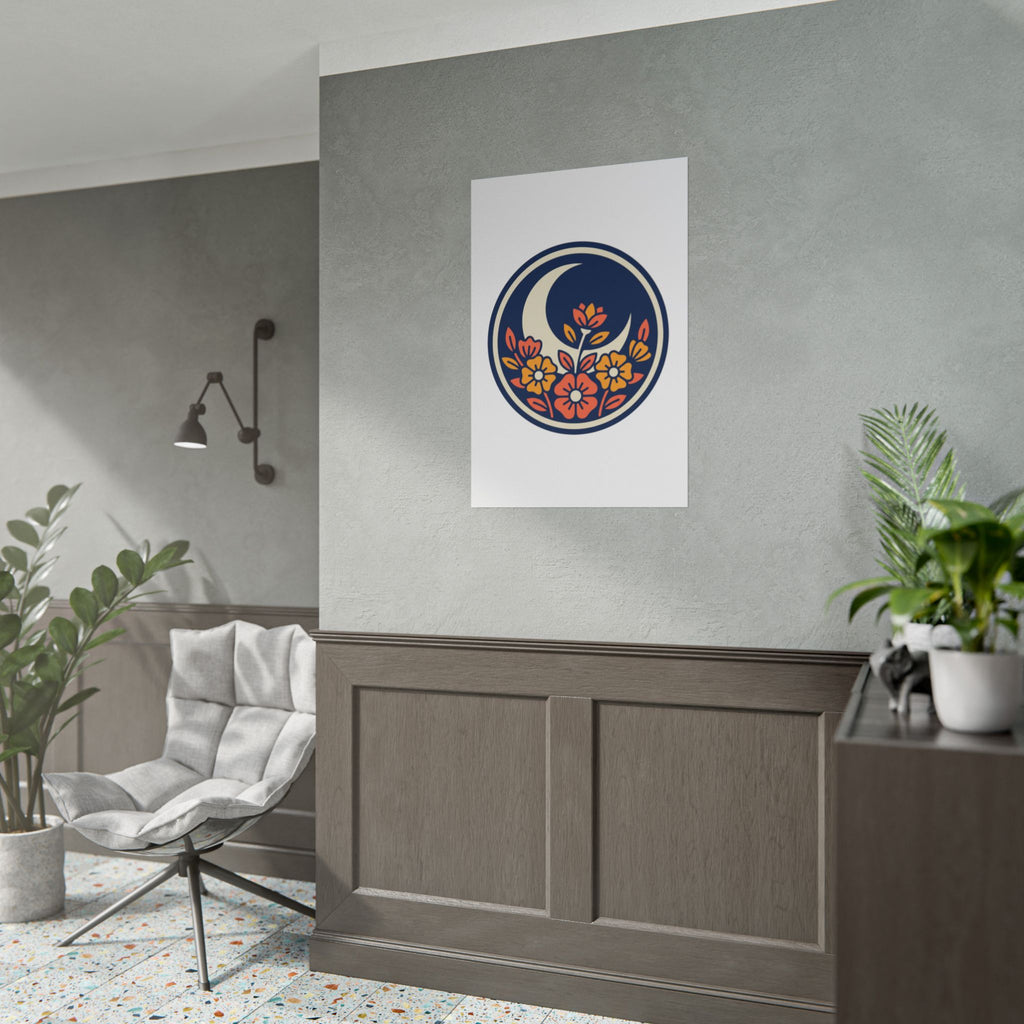 Night Garden Circle Poster