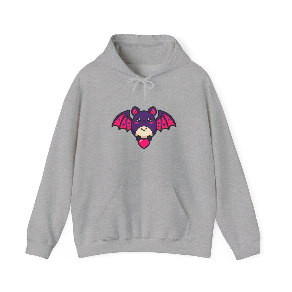 Bat with Tiny Heart Hoodie