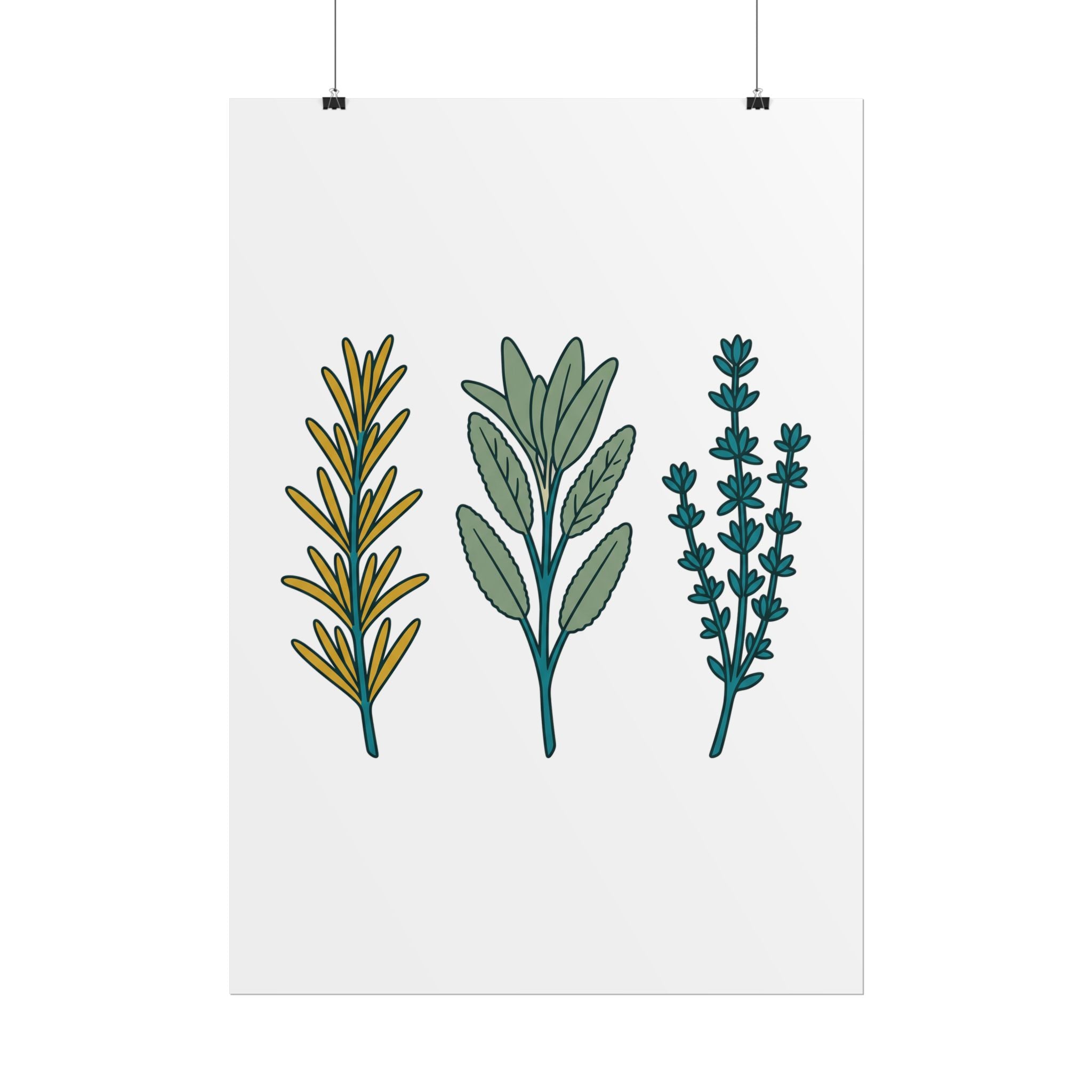 Herb Sprig Set Poster