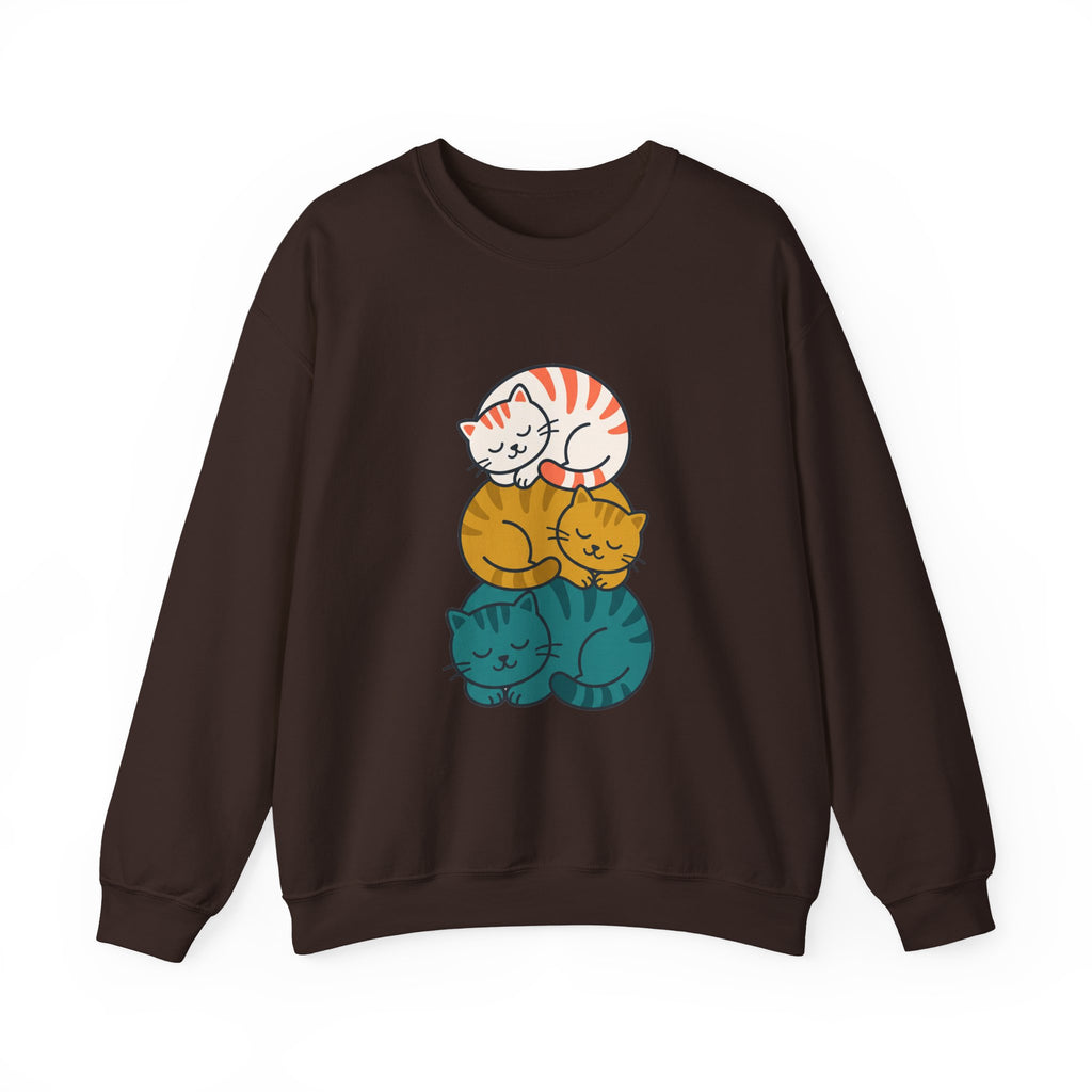 Sleepy Cat Stack Crewneck