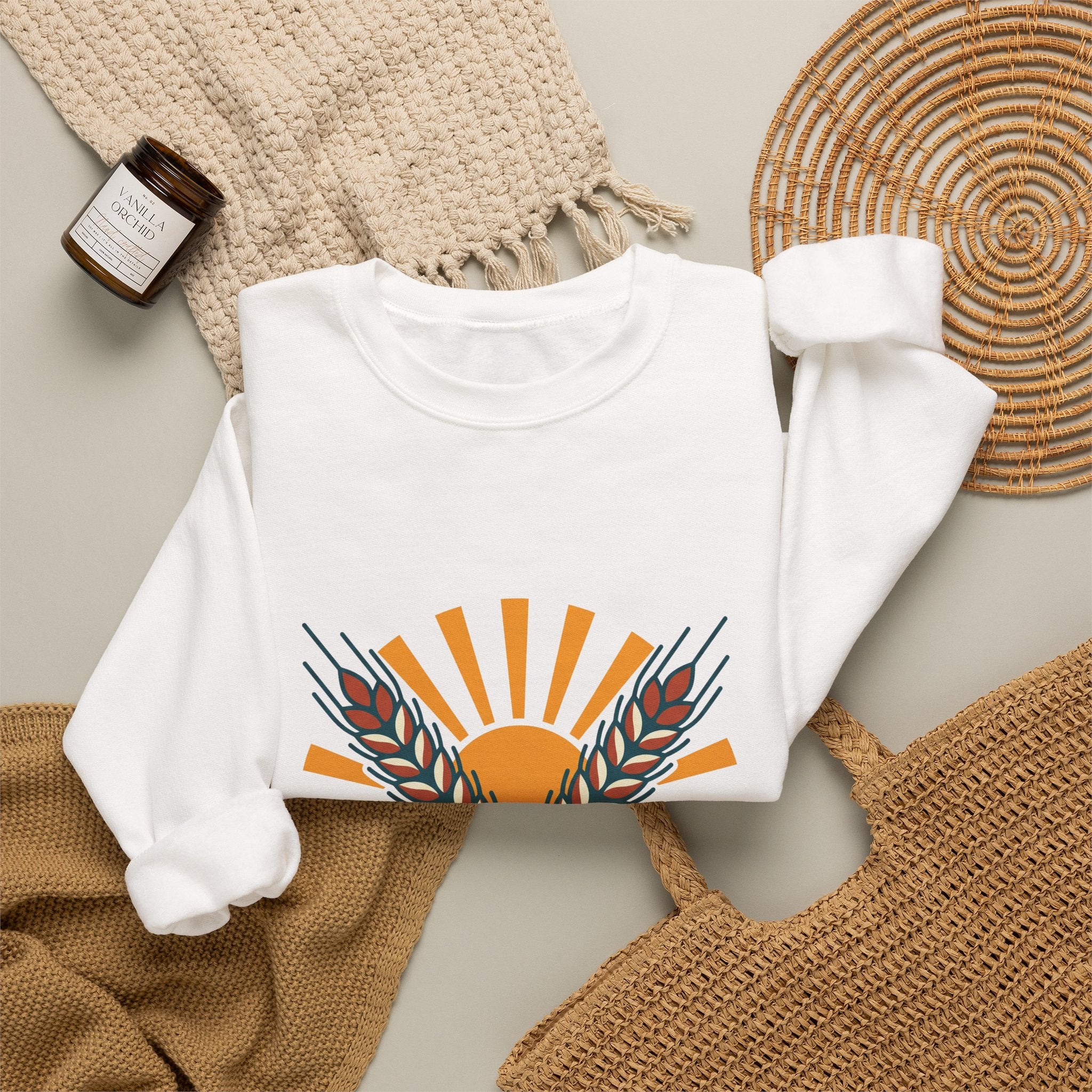 Sun and Wheat Crewneck