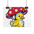 Duckling in Rain Poster