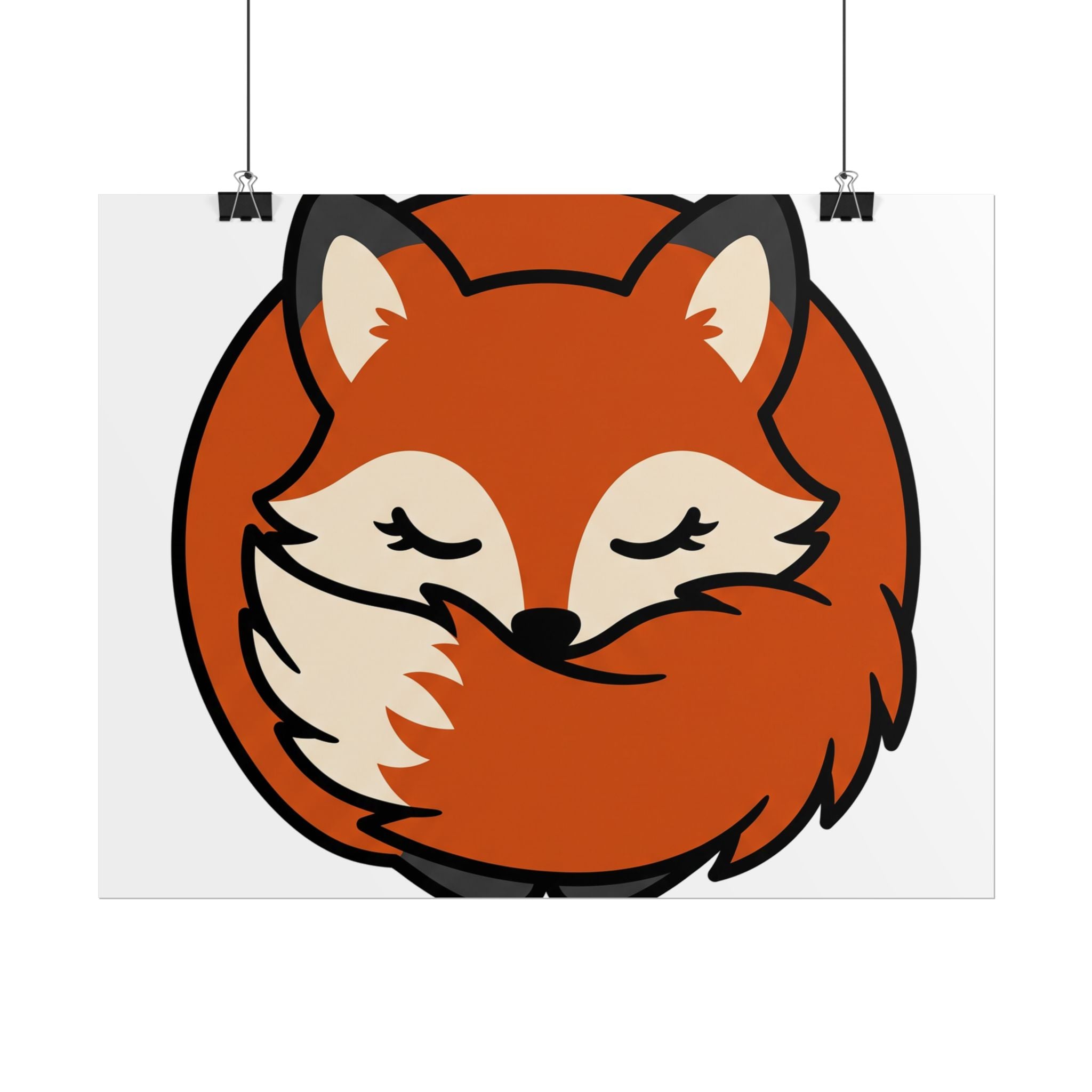 Sleepy Fox Loaf Poster