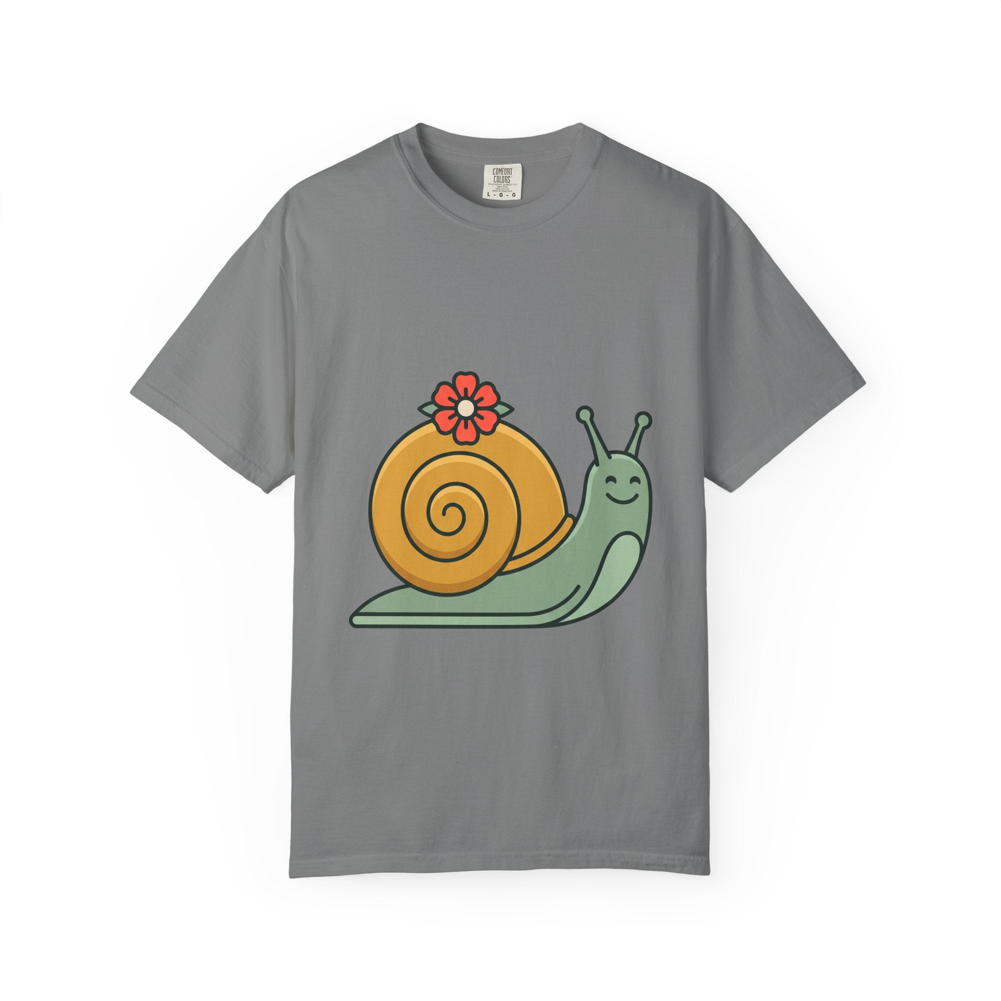 Snail with Flower Shell Tee
