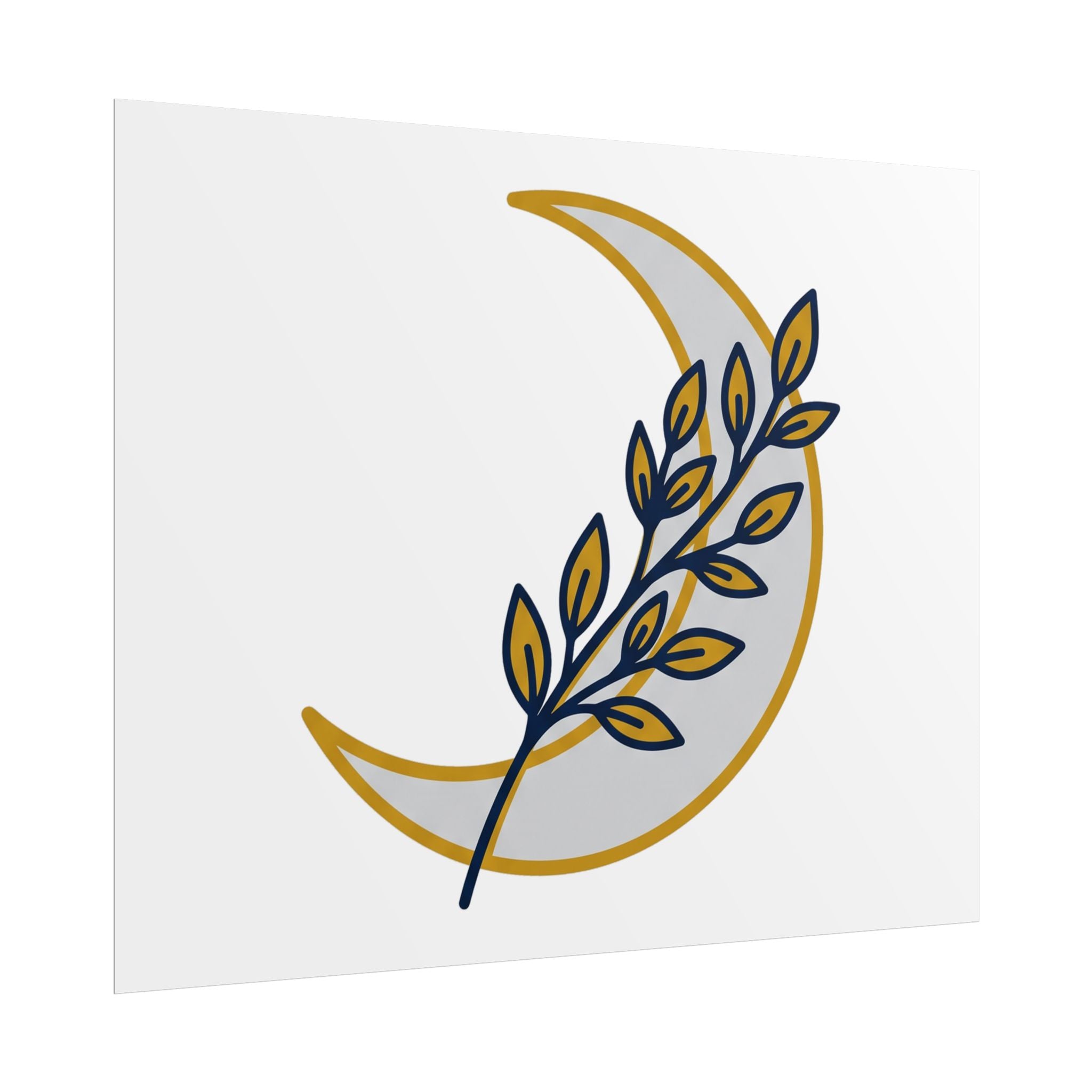 Crescent Moon Branch Poster