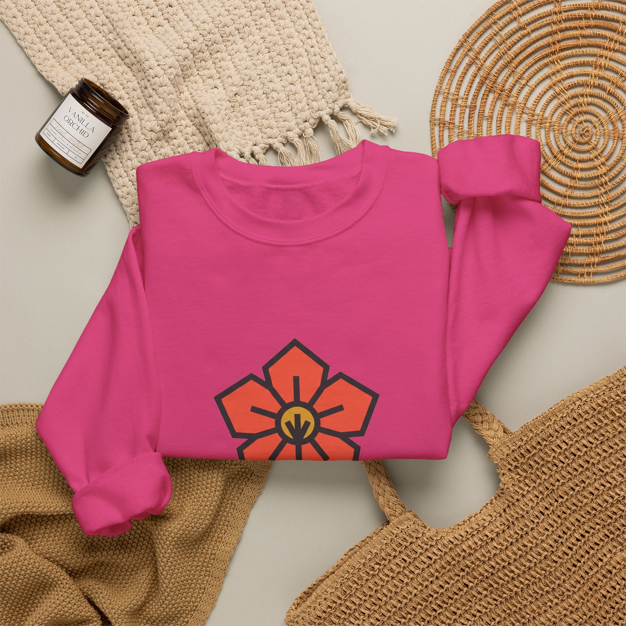 Minimal Wildflower Icon Crewneck