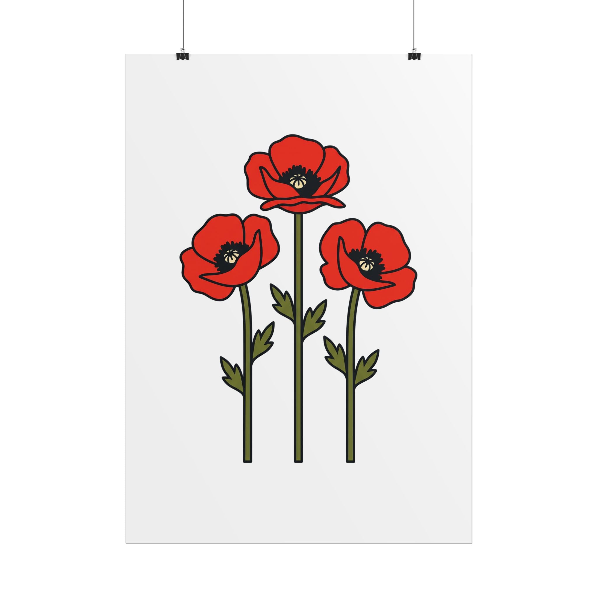 Bold Poppy Trio Poster