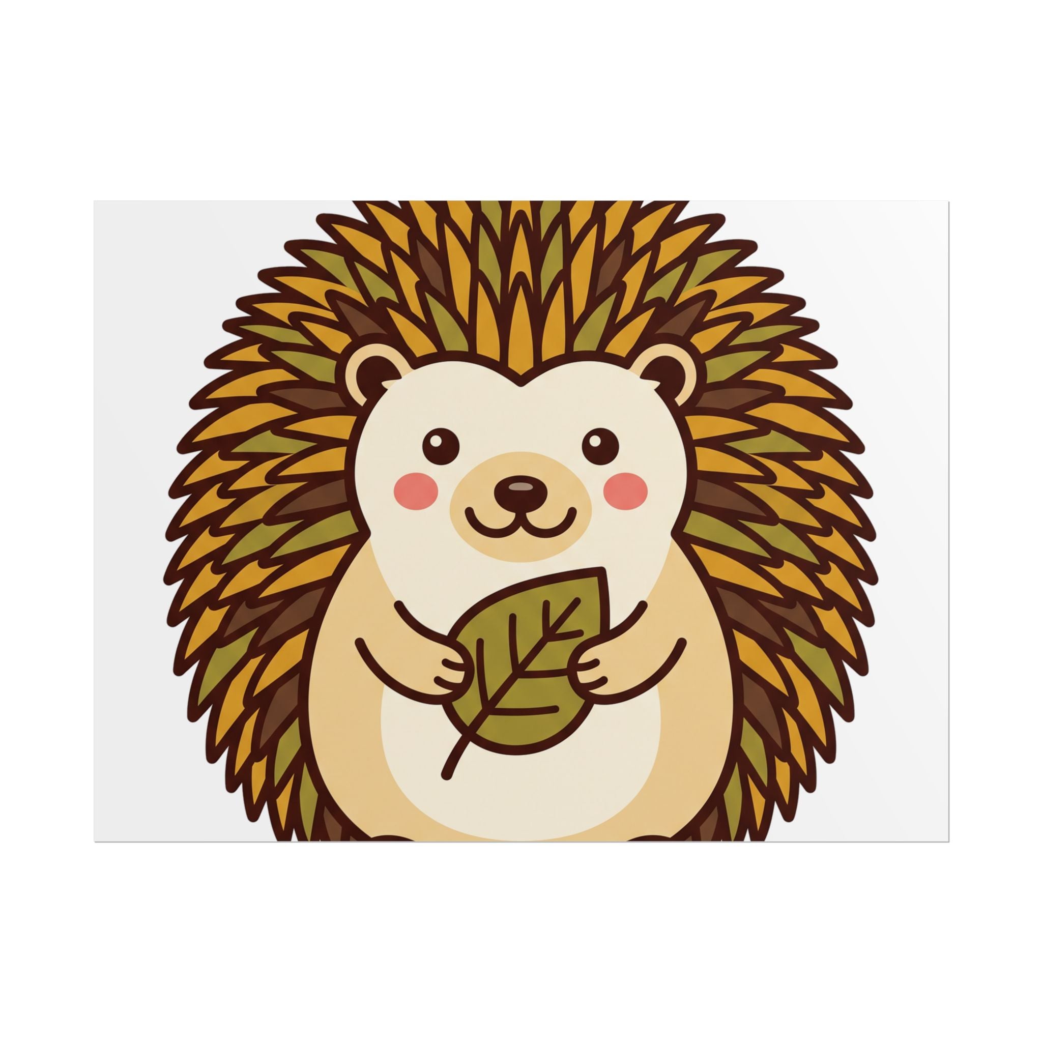 Chubby Hedgehog Poster