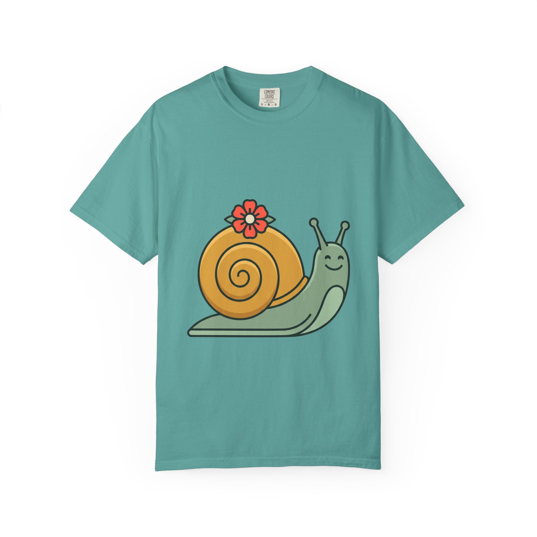 Snail with Flower Shell Tee