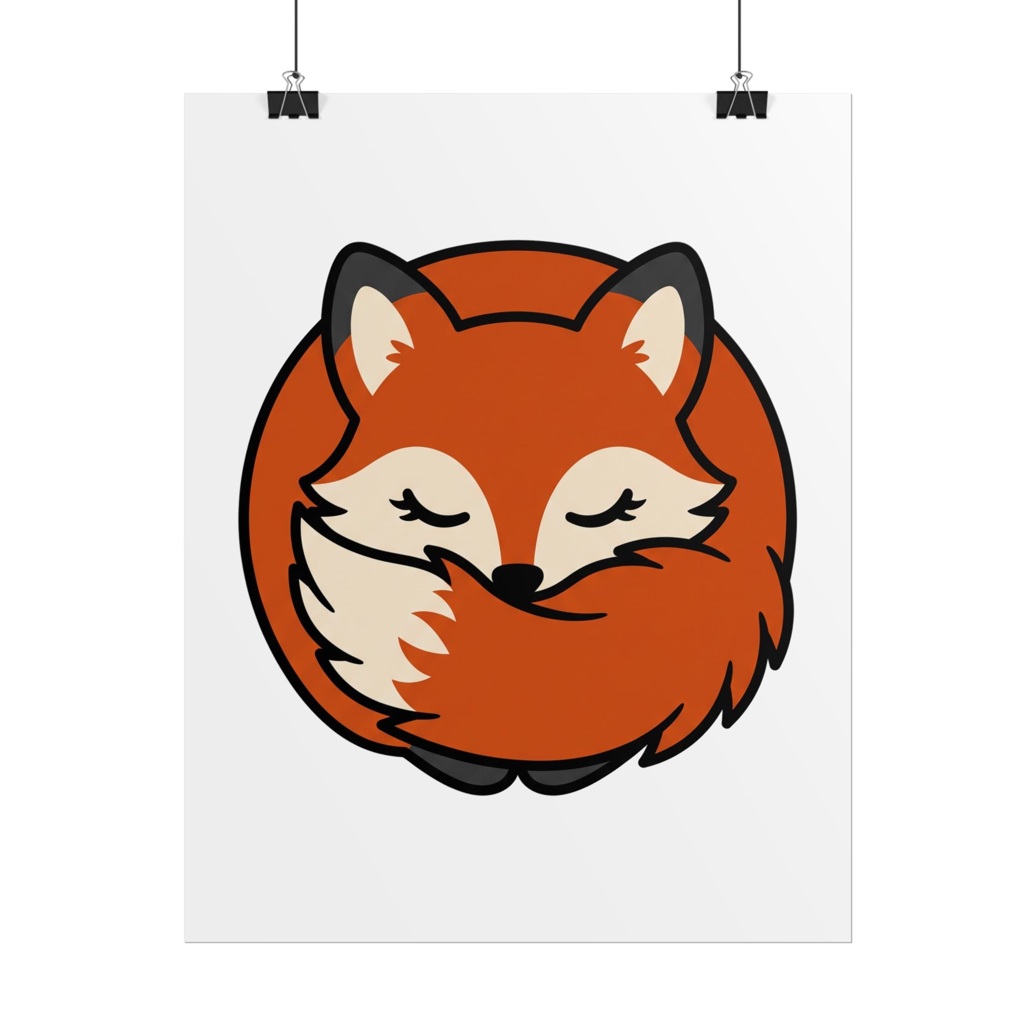Sleepy Fox Loaf Poster