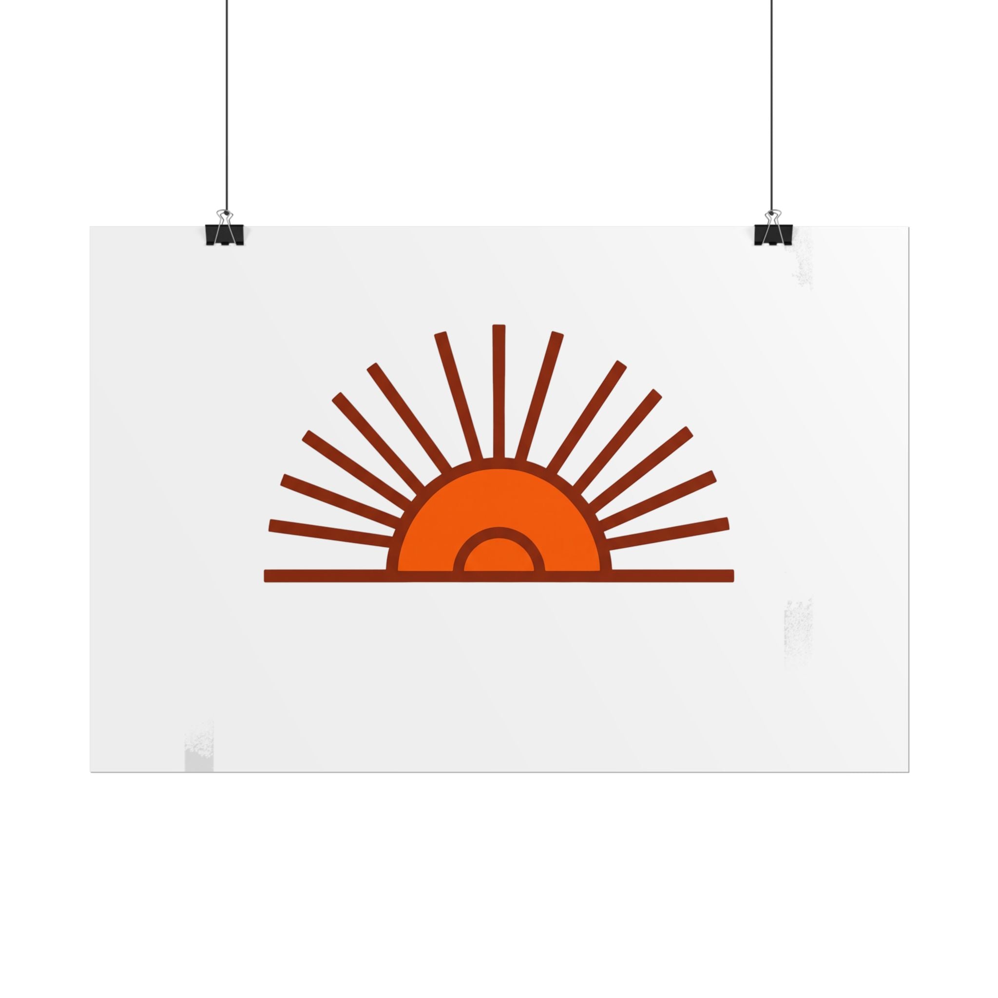 Rising Sun Rays Poster