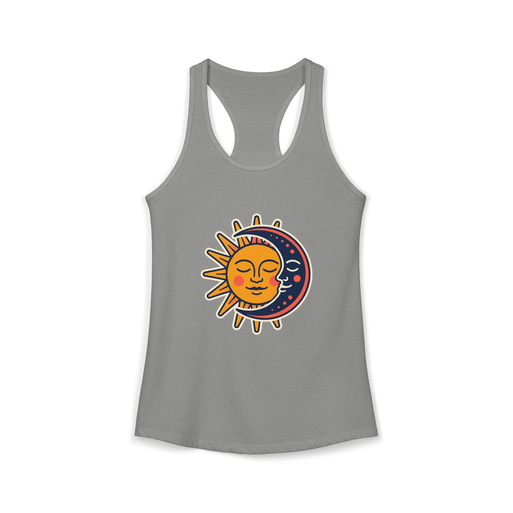Sun Moon Faces Tank Top