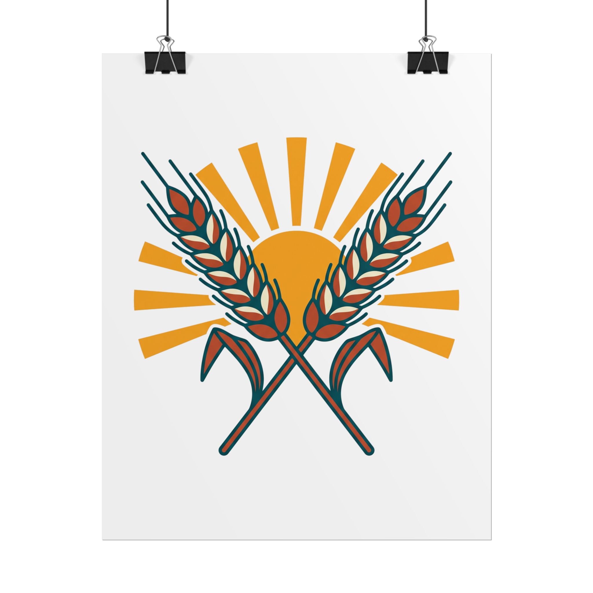Sun and Wheat Poster