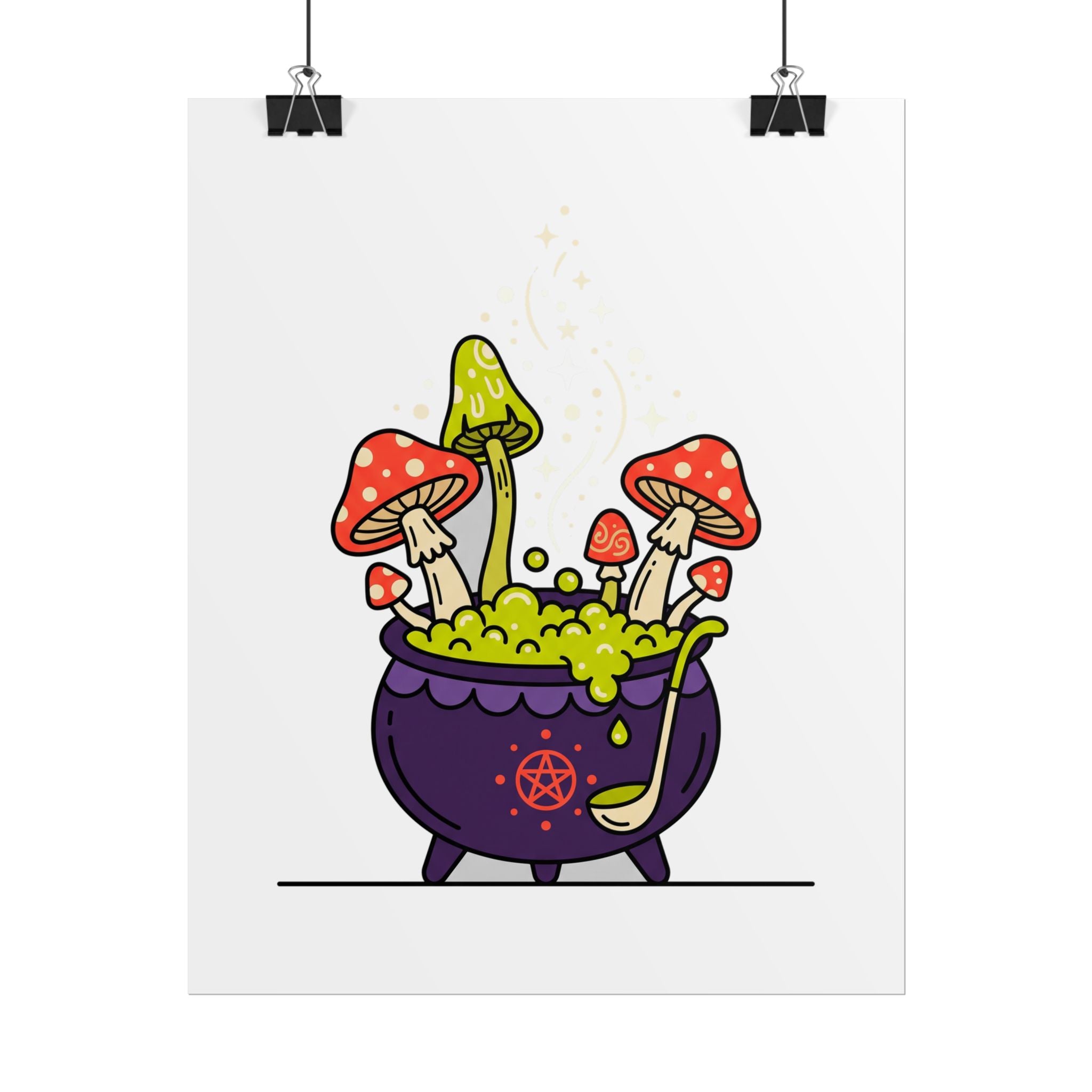 Witchy Mushroom Potion Poster
