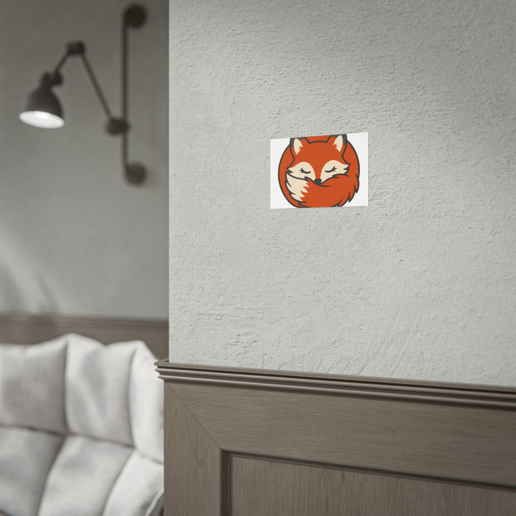 Sleepy Fox Loaf Poster