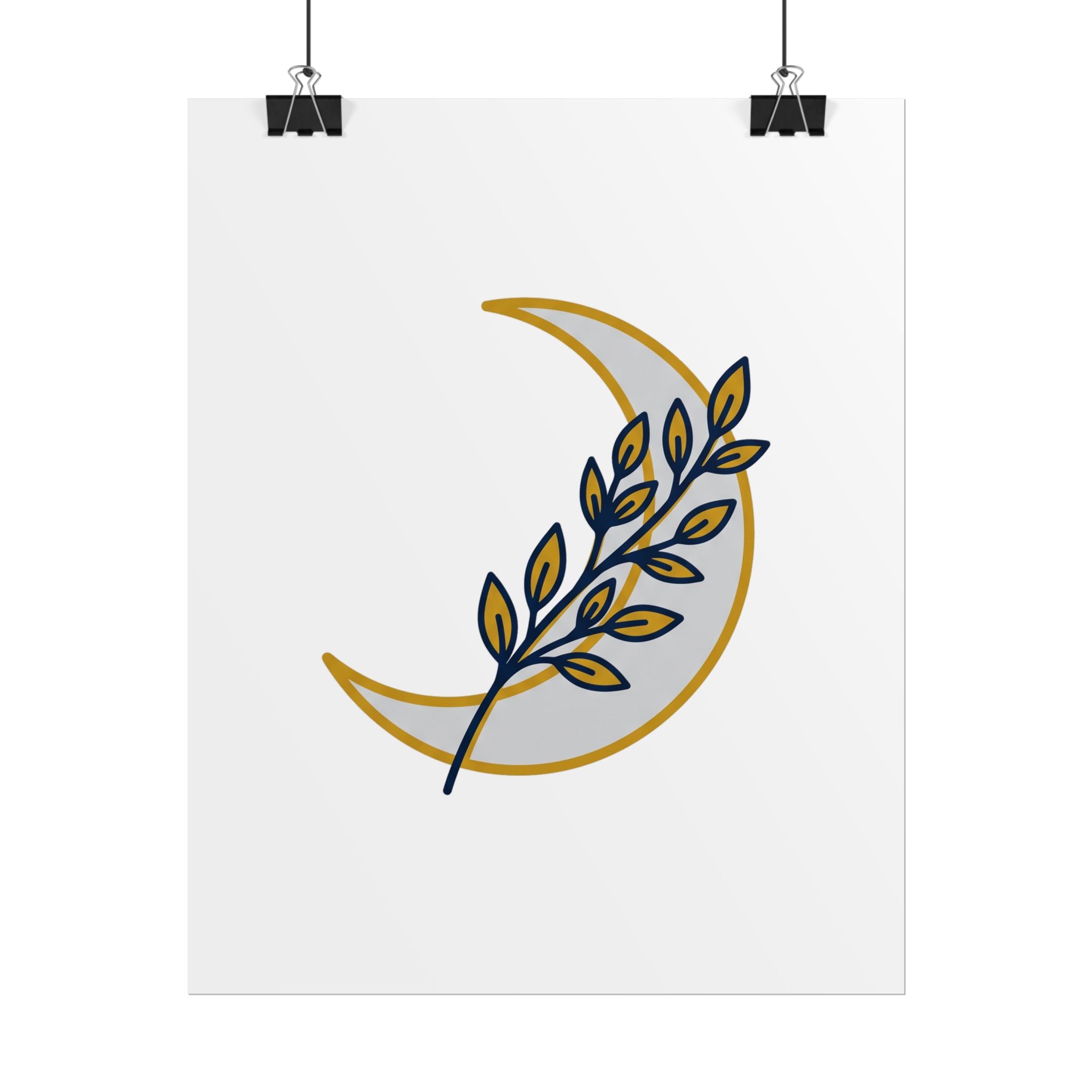 Crescent Moon Branch Poster
